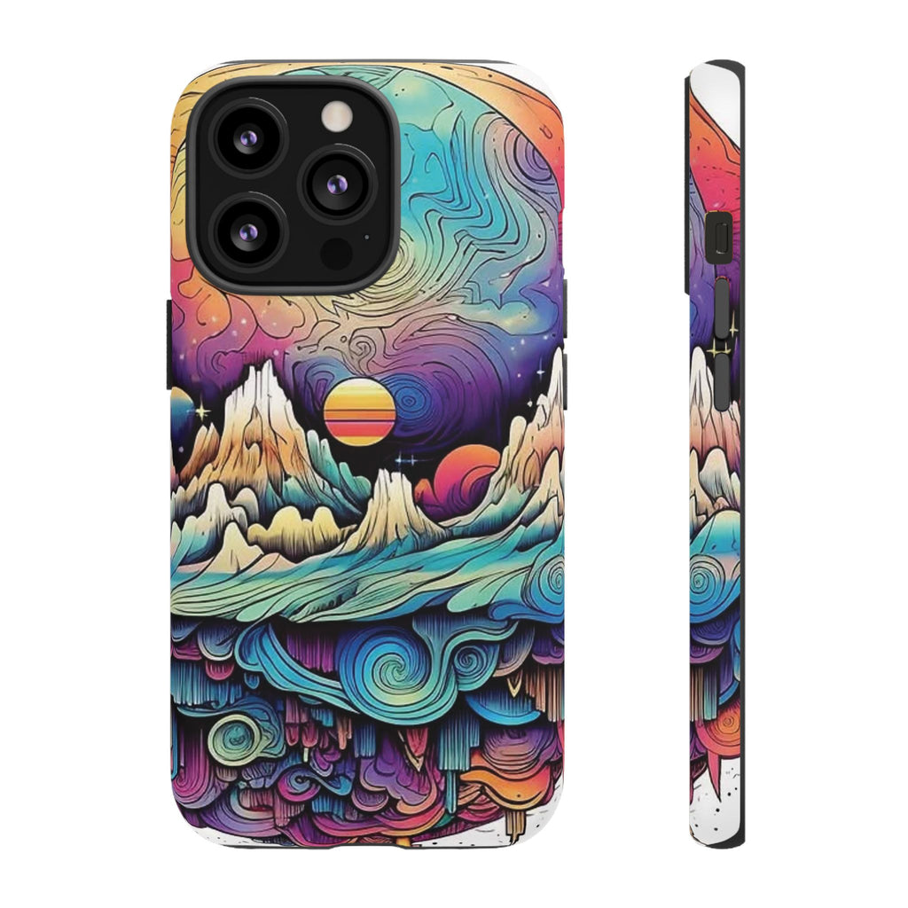 Psychedelic Mountain Sunset Tough Case