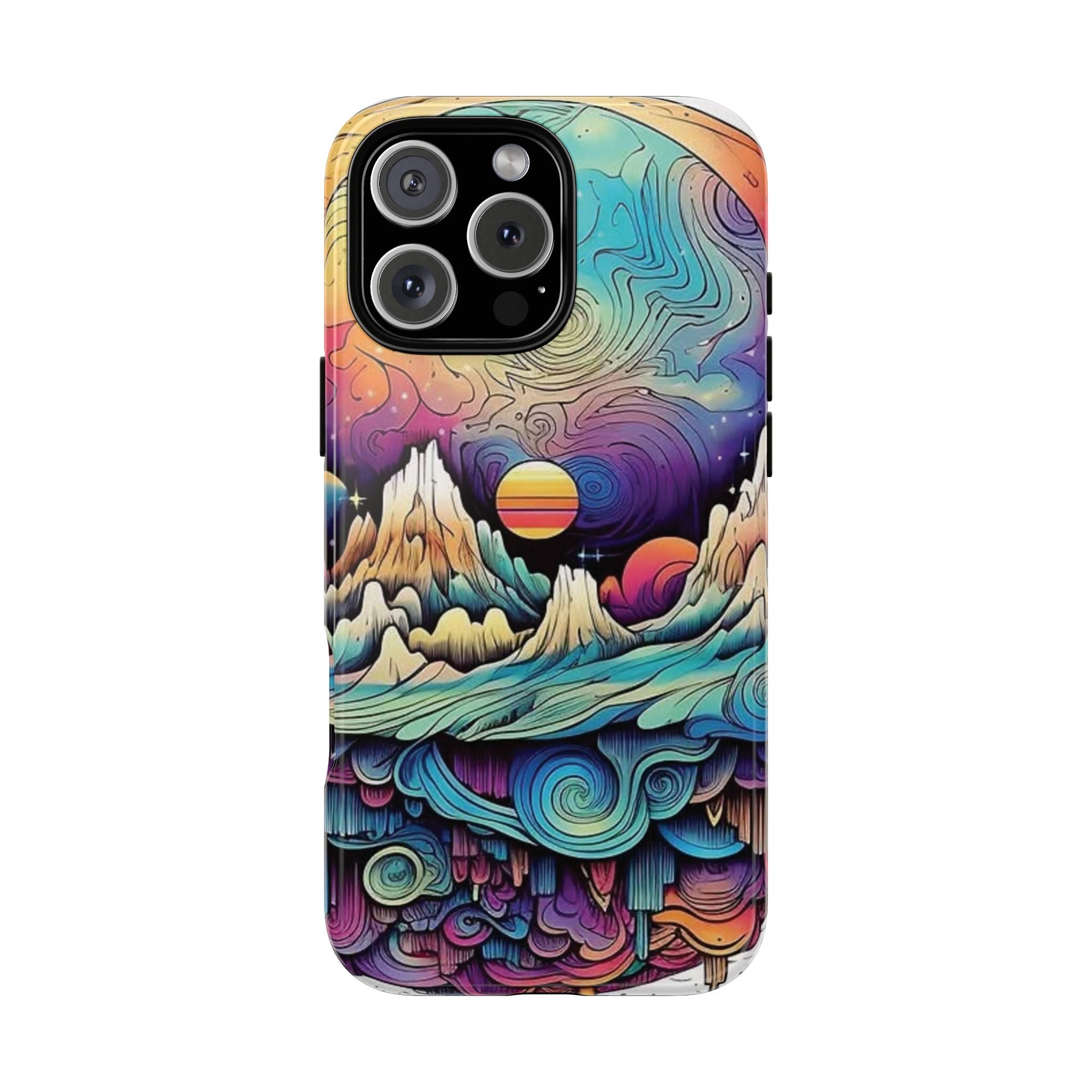 Psychedelic Mountain Sunset Tough Case