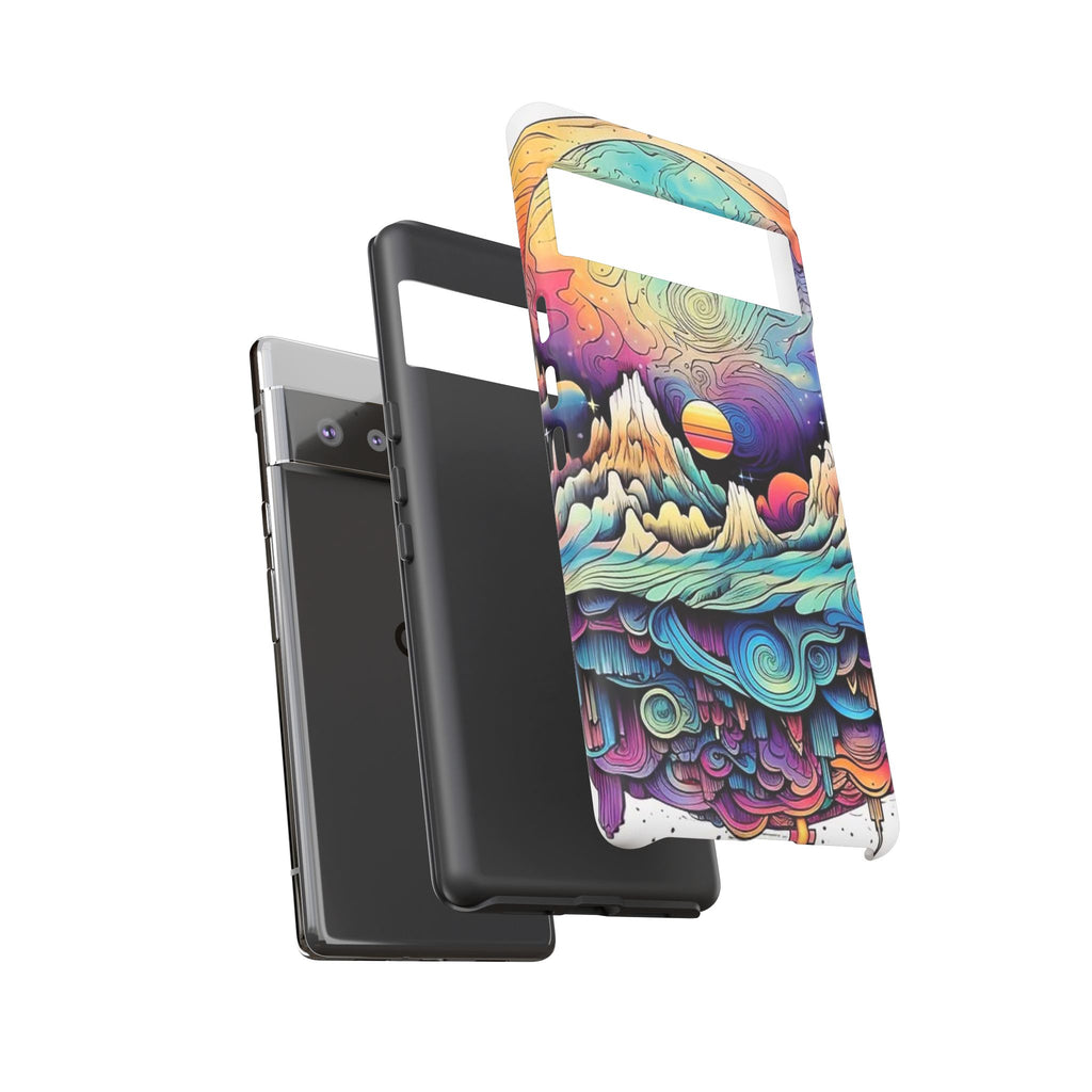 Psychedelic Mountain Sunset Tough Case