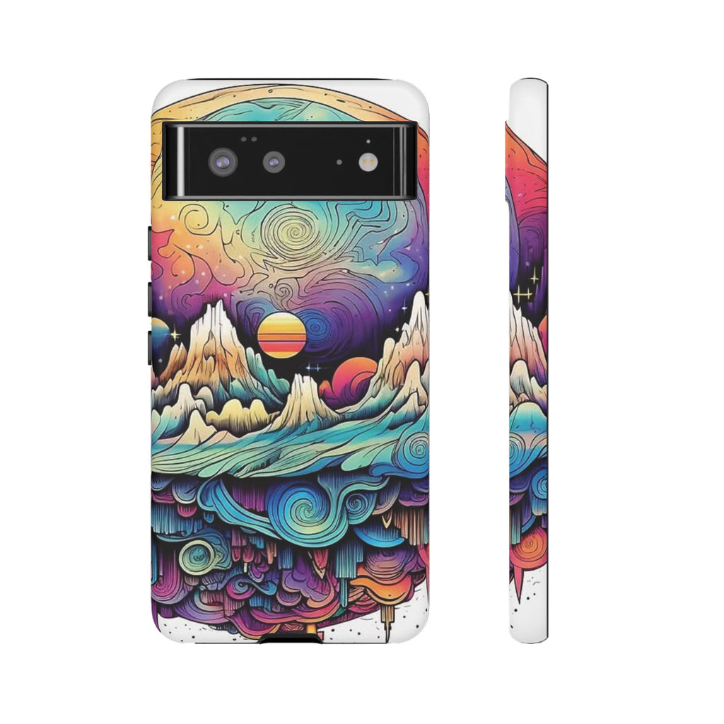 Psychedelic Mountain Sunset Tough Case