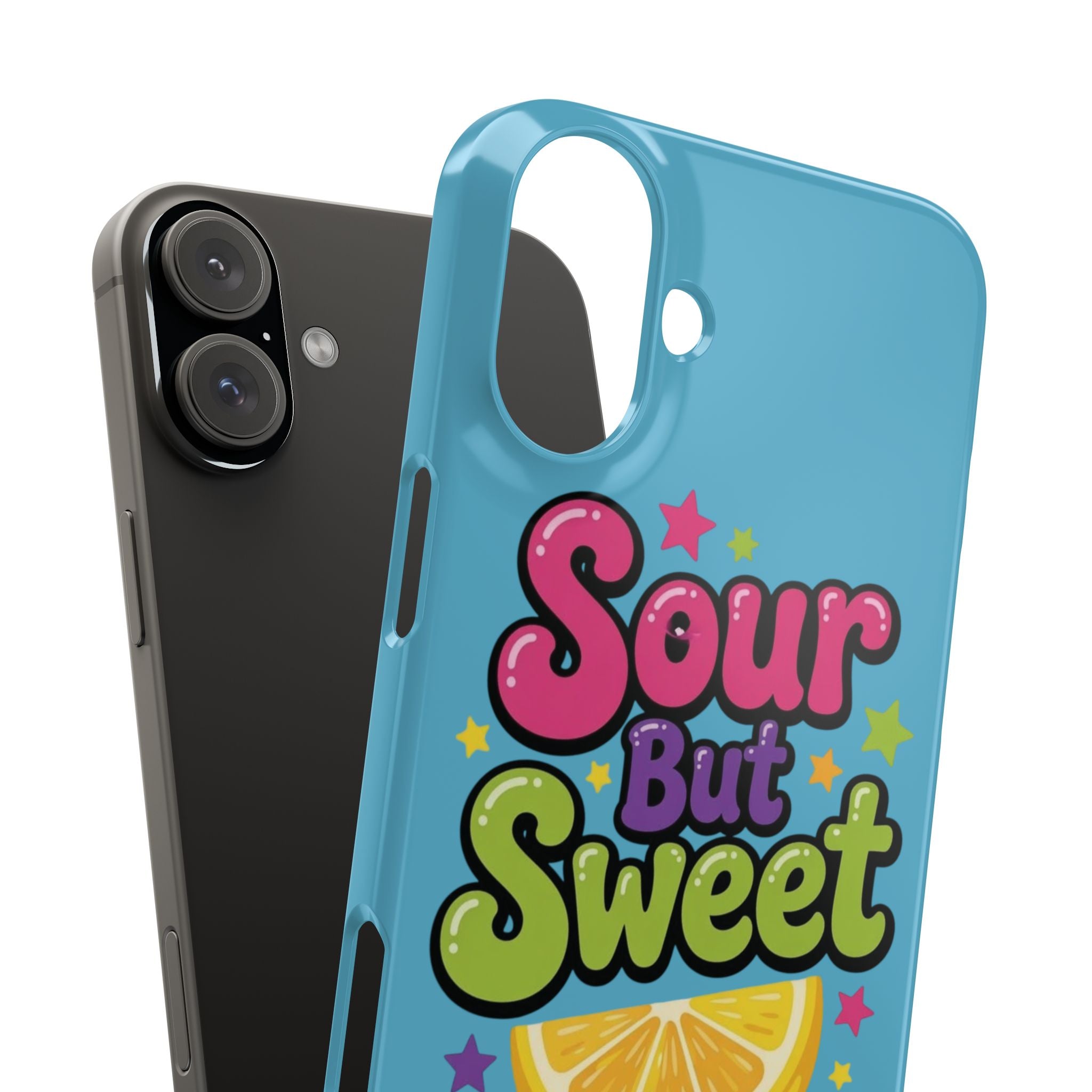 iPhone Case — “Sour But Sweet” Bright Graphic Snap Case
