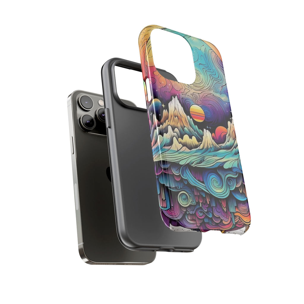 Psychedelic Mountain Sunset Tough Case