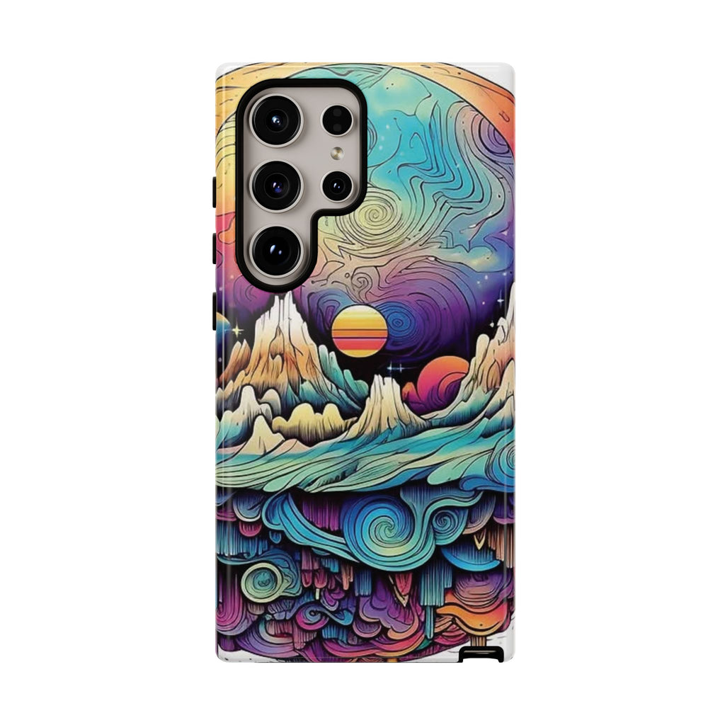 Psychedelic Mountain Sunset Tough Case