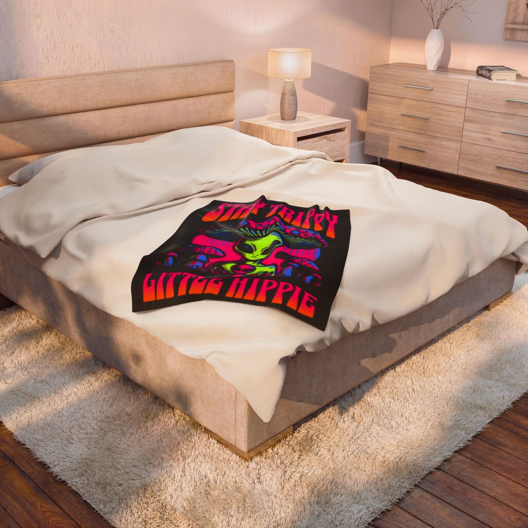 Velveteen Plush Blanket - Customizable Cozy Throw for Home, Gifts & Holidays