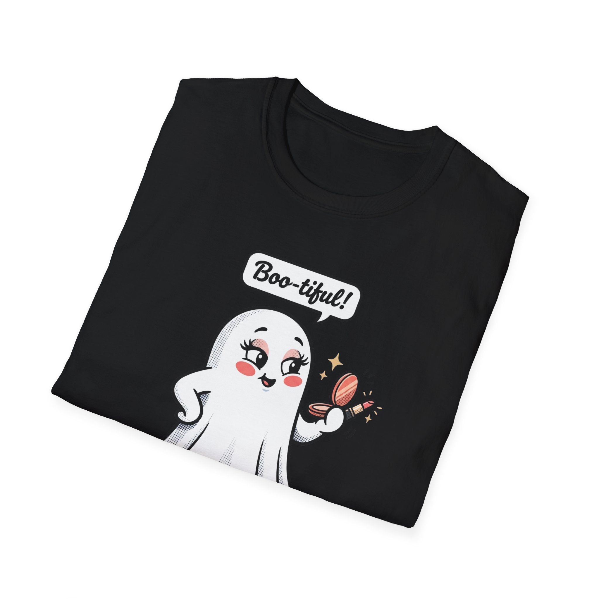 Boo-tiful Ghost T-Shirt — Cute Halloween Spirit Graphic Tee