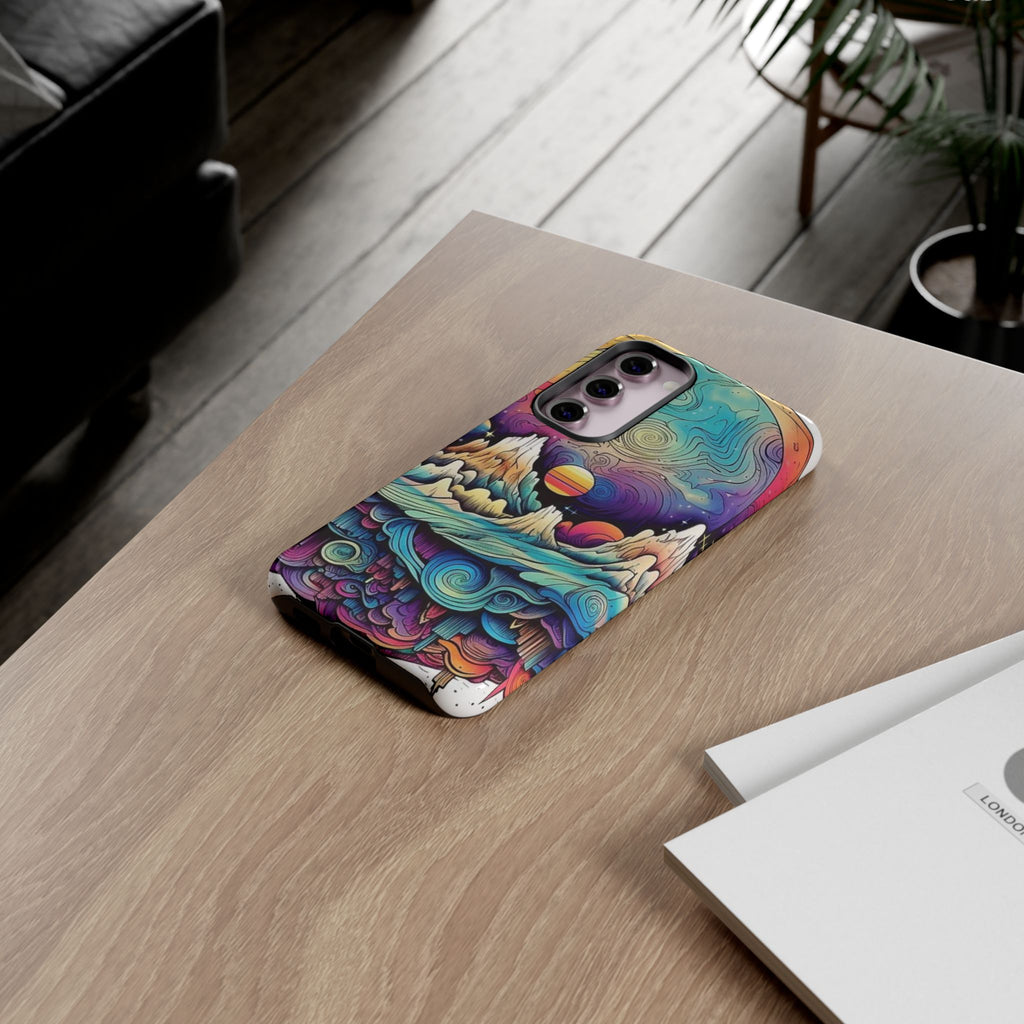 Psychedelic Mountain Sunset Tough Case