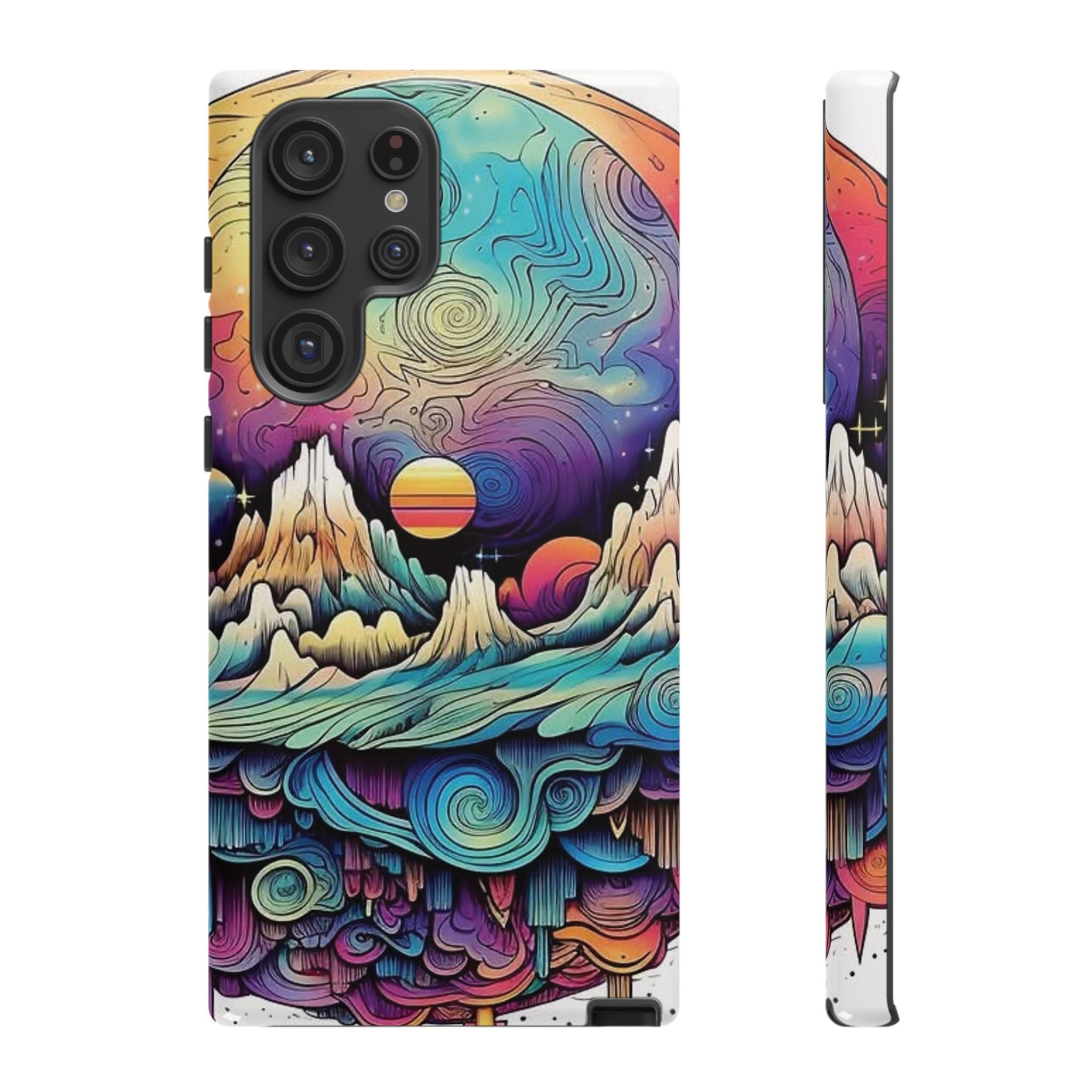 Psychedelic Mountain Sunset Tough Case