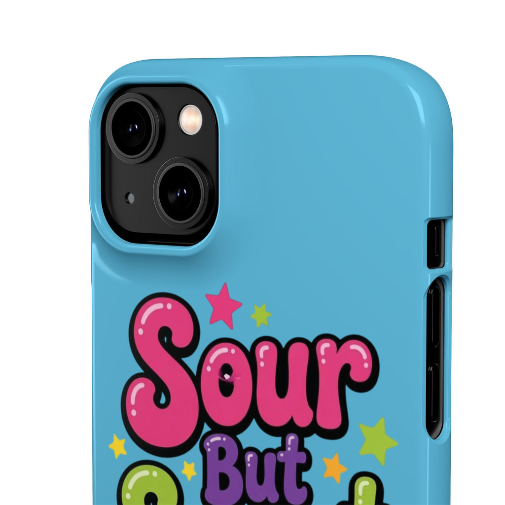 iPhone Case — “Sour But Sweet” Bright Graphic Snap Case
