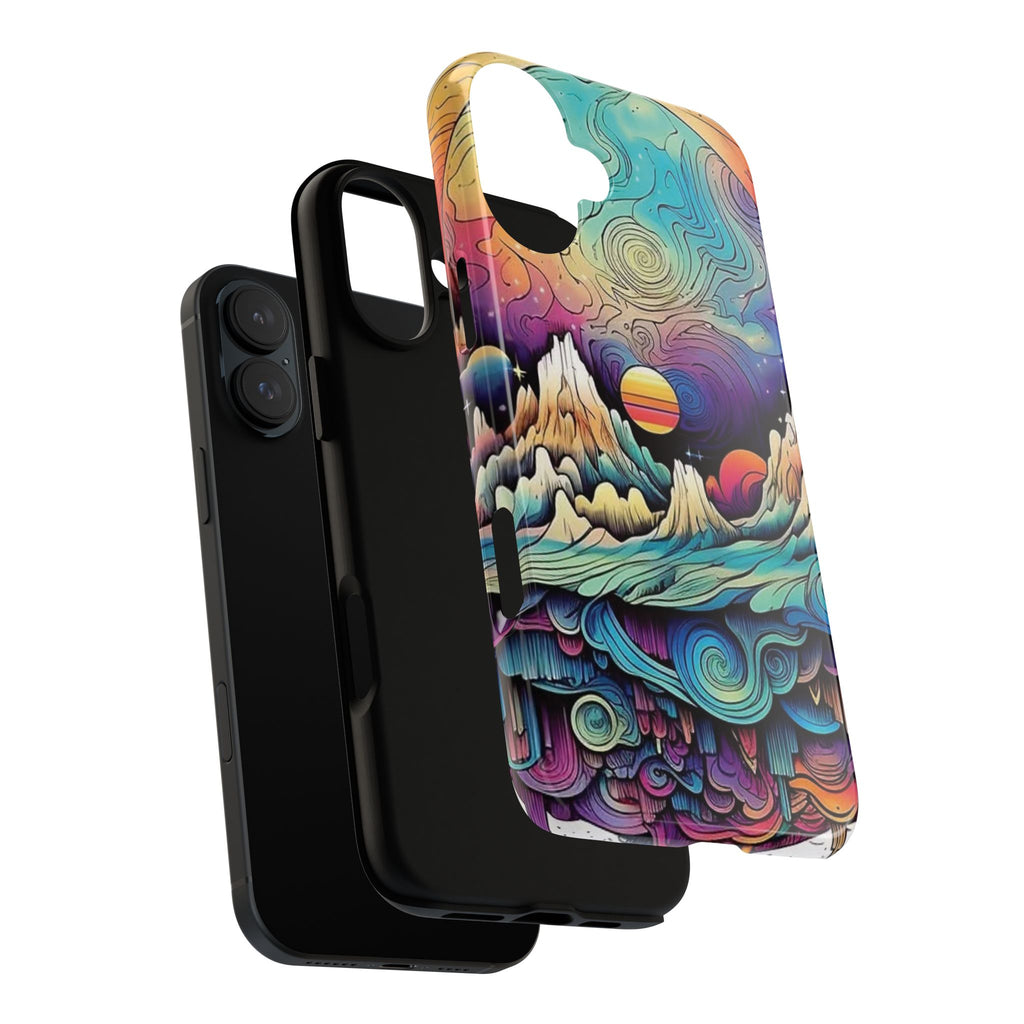 Psychedelic Mountain Sunset Tough Case