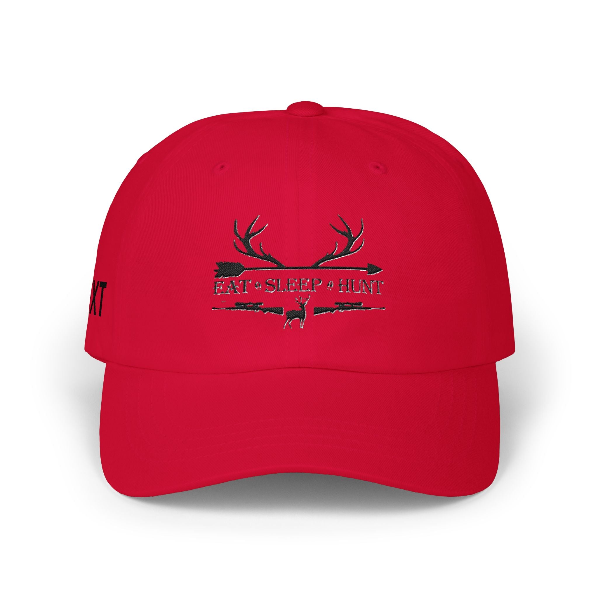 Men"s Cap — 'Eat • Sleep • Hunt' Antler Baseball Hat for Hunters