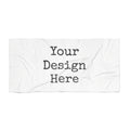 Personalized Beach Towel – Customizable "Your Design Here" Tropical Towel for Pool, Ocean & Summer Gifts
