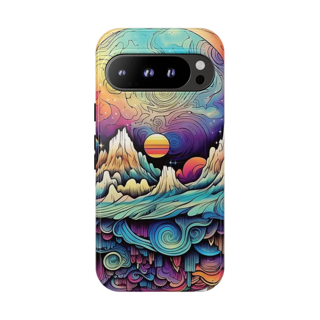 Psychedelic Mountain Sunset Tough Case