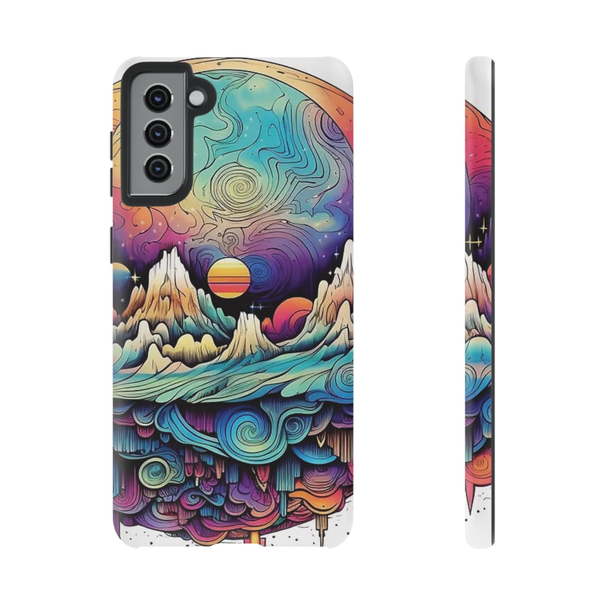 Psychedelic Mountain Sunset Tough Case