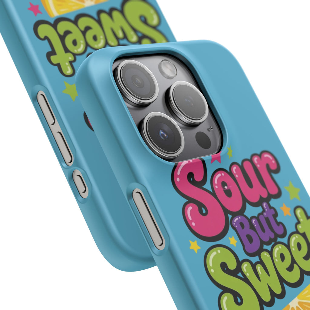 iPhone Case — “Sour But Sweet” Bright Graphic Snap Case