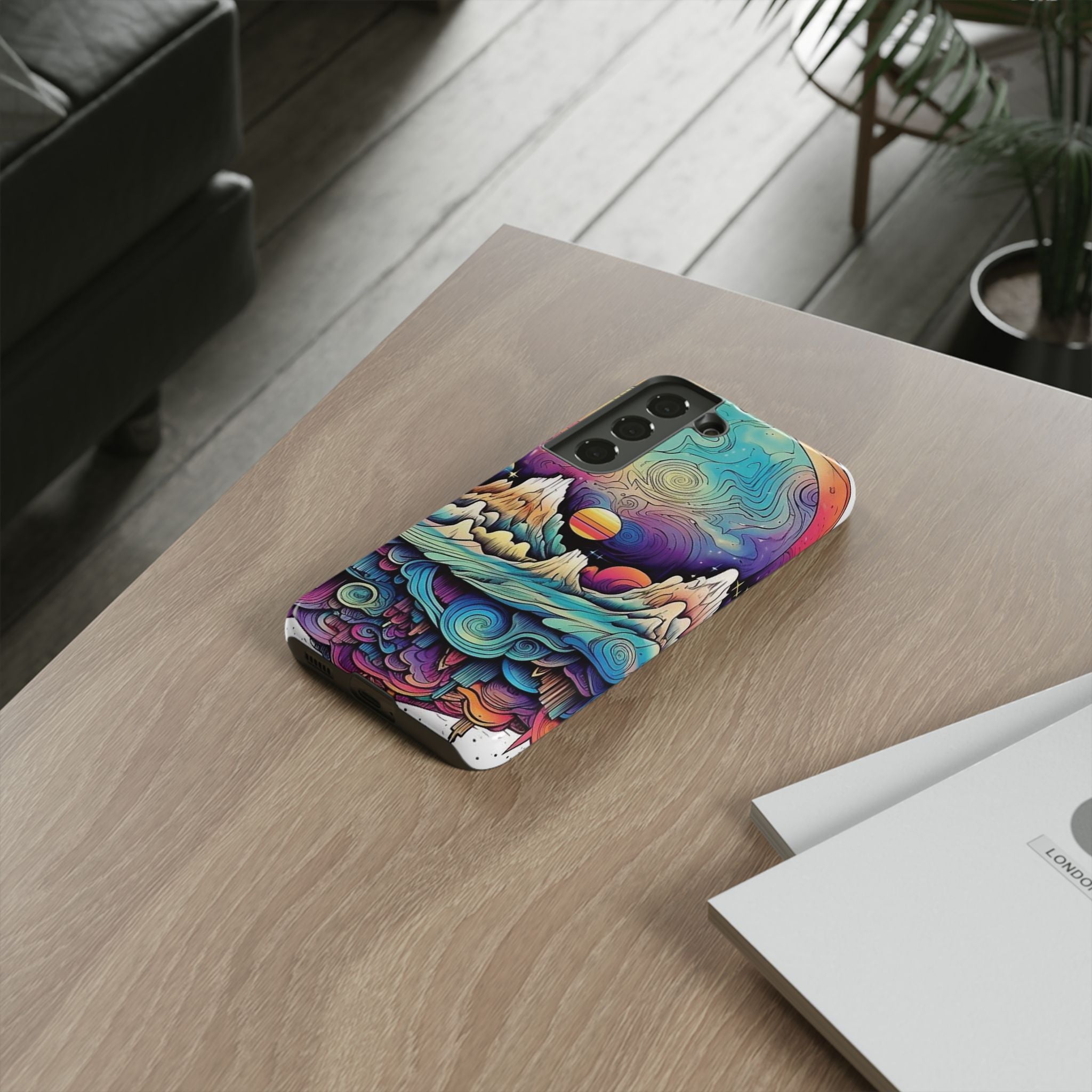 Psychedelic Mountain Sunset Tough Case