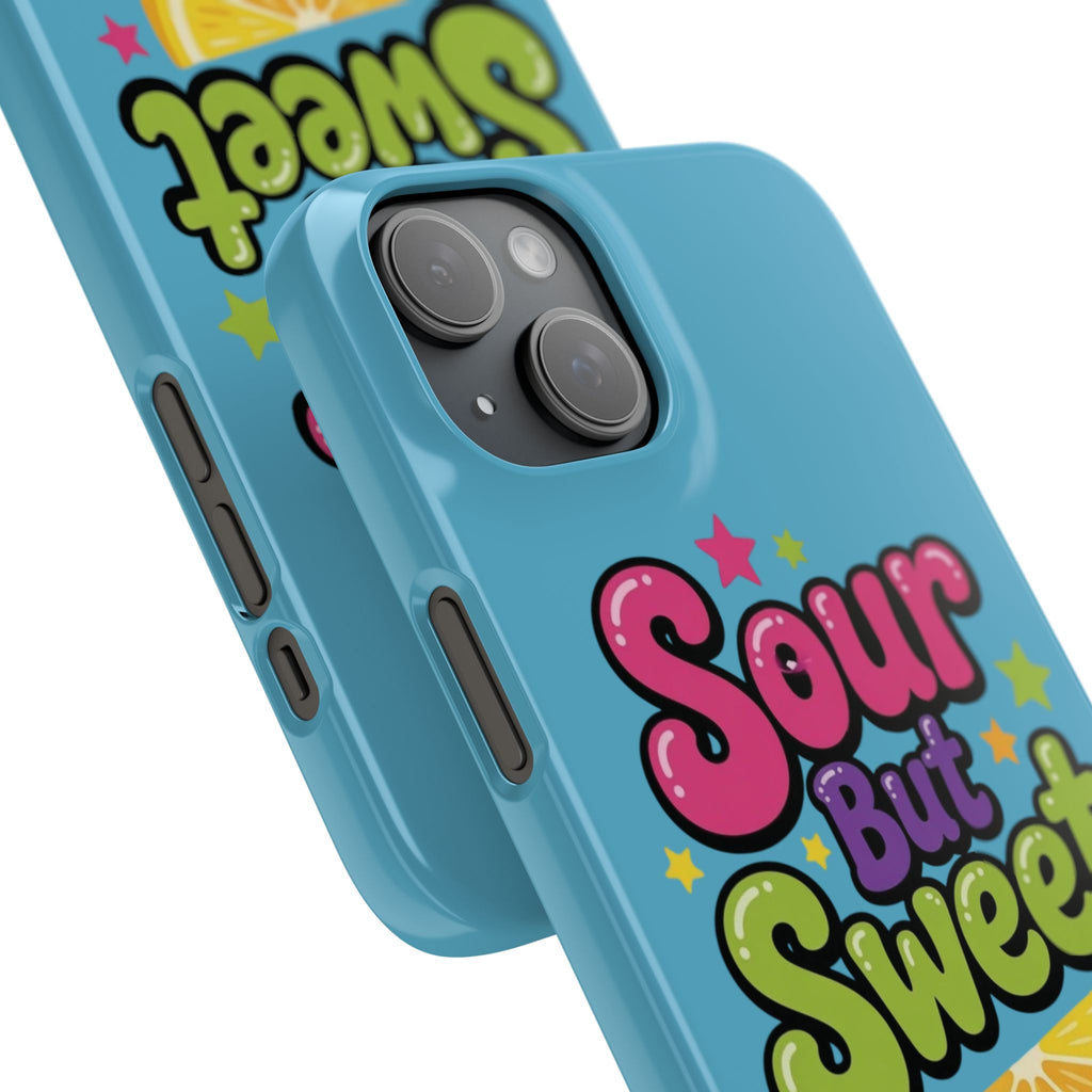 iPhone Case — “Sour But Sweet” Bright Graphic Snap Case