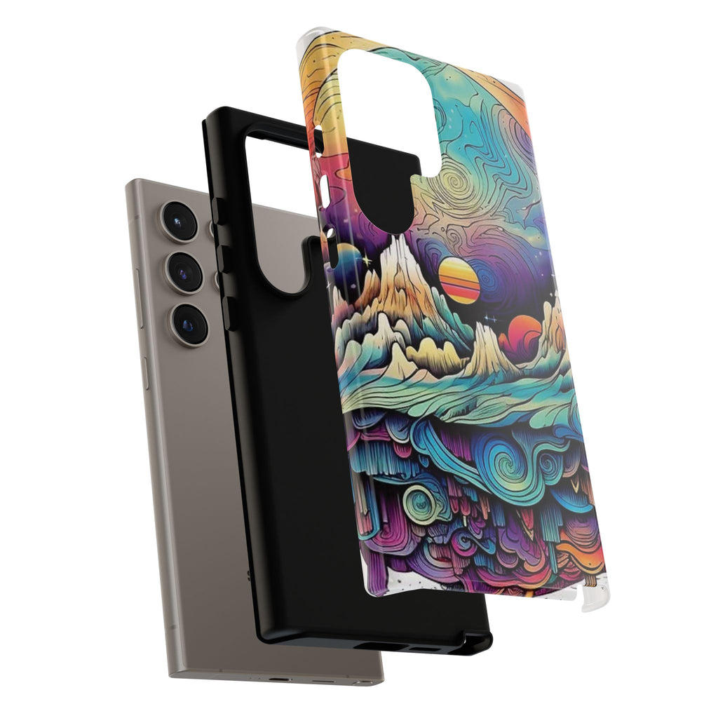 Psychedelic Mountain Sunset Tough Case