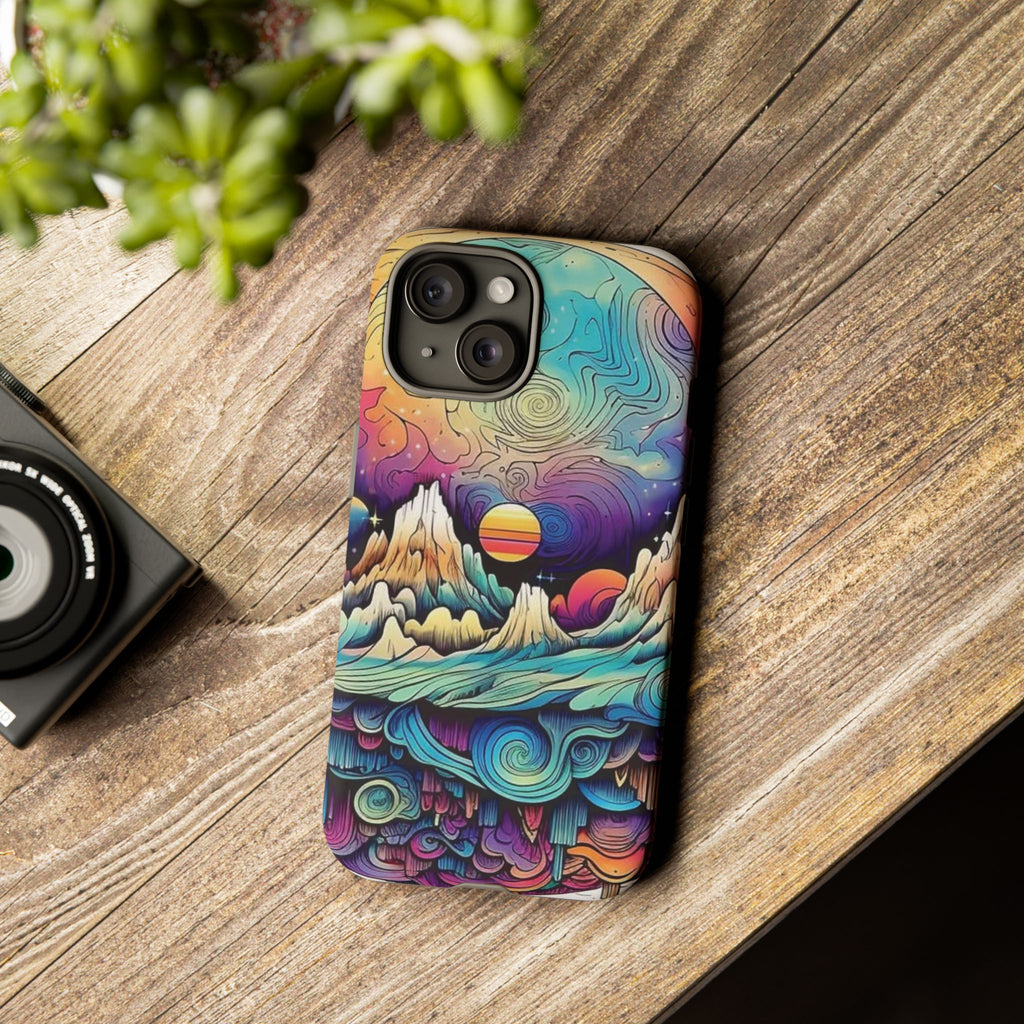 Psychedelic Mountain Sunset Tough Case