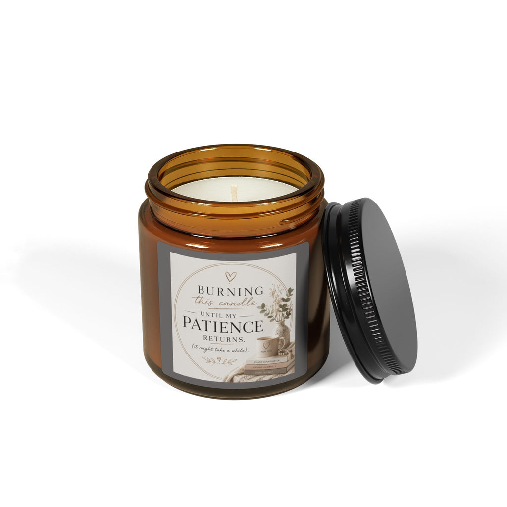Patience Scented Soy Candle — Amber Jar Aromatherapy Candle (Multiple Sizes)