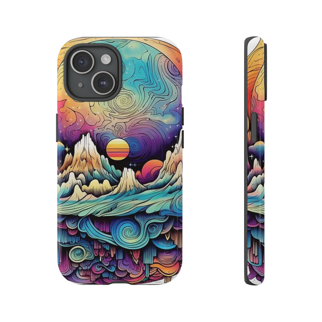 Psychedelic Mountain Sunset Tough Case