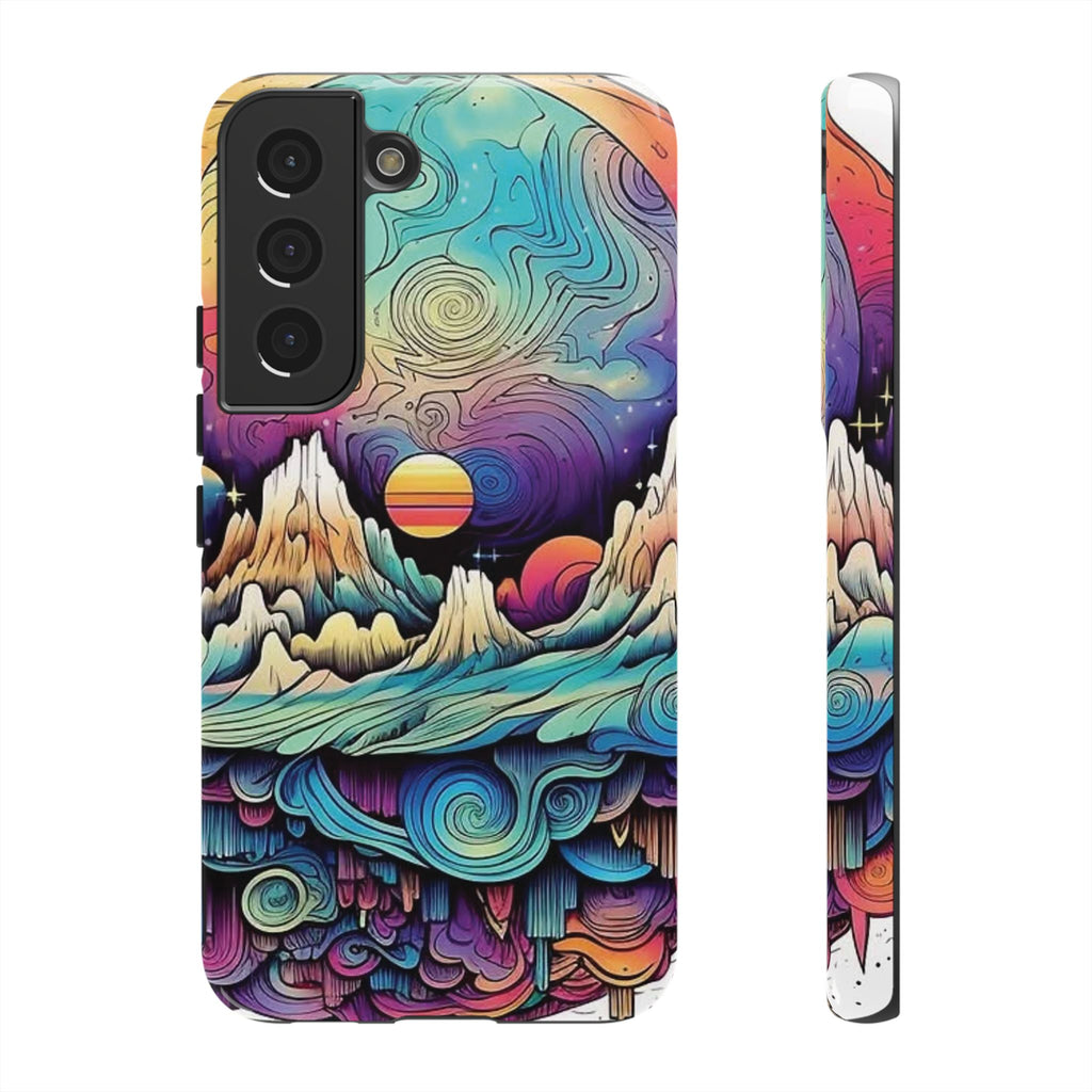 Psychedelic Mountain Sunset Tough Case