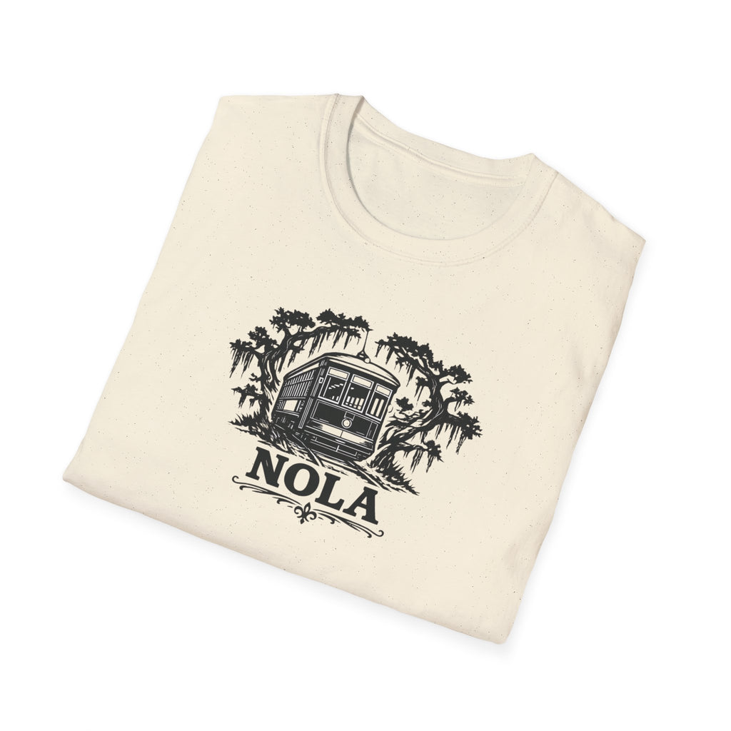 NOLA Streetcar T-Shirt — New Orleans Vintage Swamp Vibe