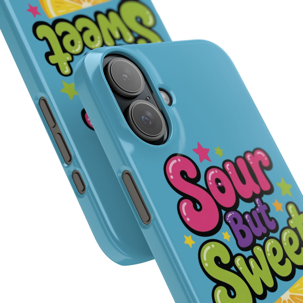 iPhone Case — “Sour But Sweet” Bright Graphic Snap Case