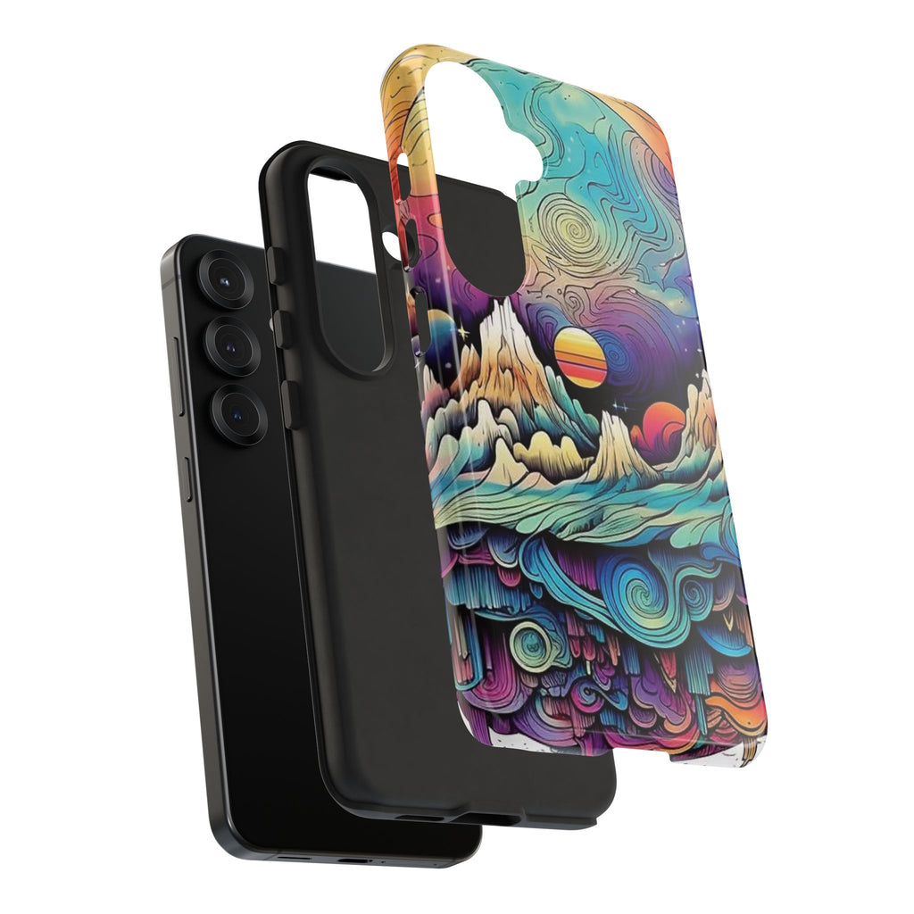 Psychedelic Mountain Sunset Tough Case