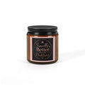 Smells Better Than Your Problems — Scented Soy Candle in Amber Jar (Multi-Size)