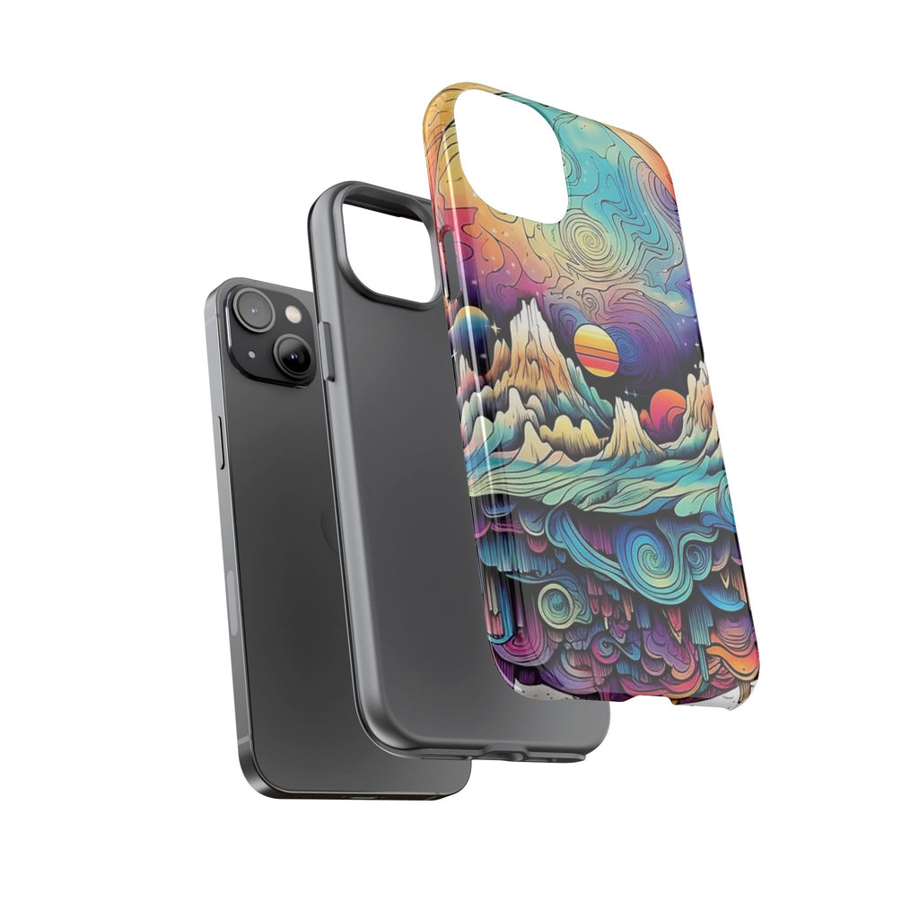 Psychedelic Mountain Sunset Tough Case
