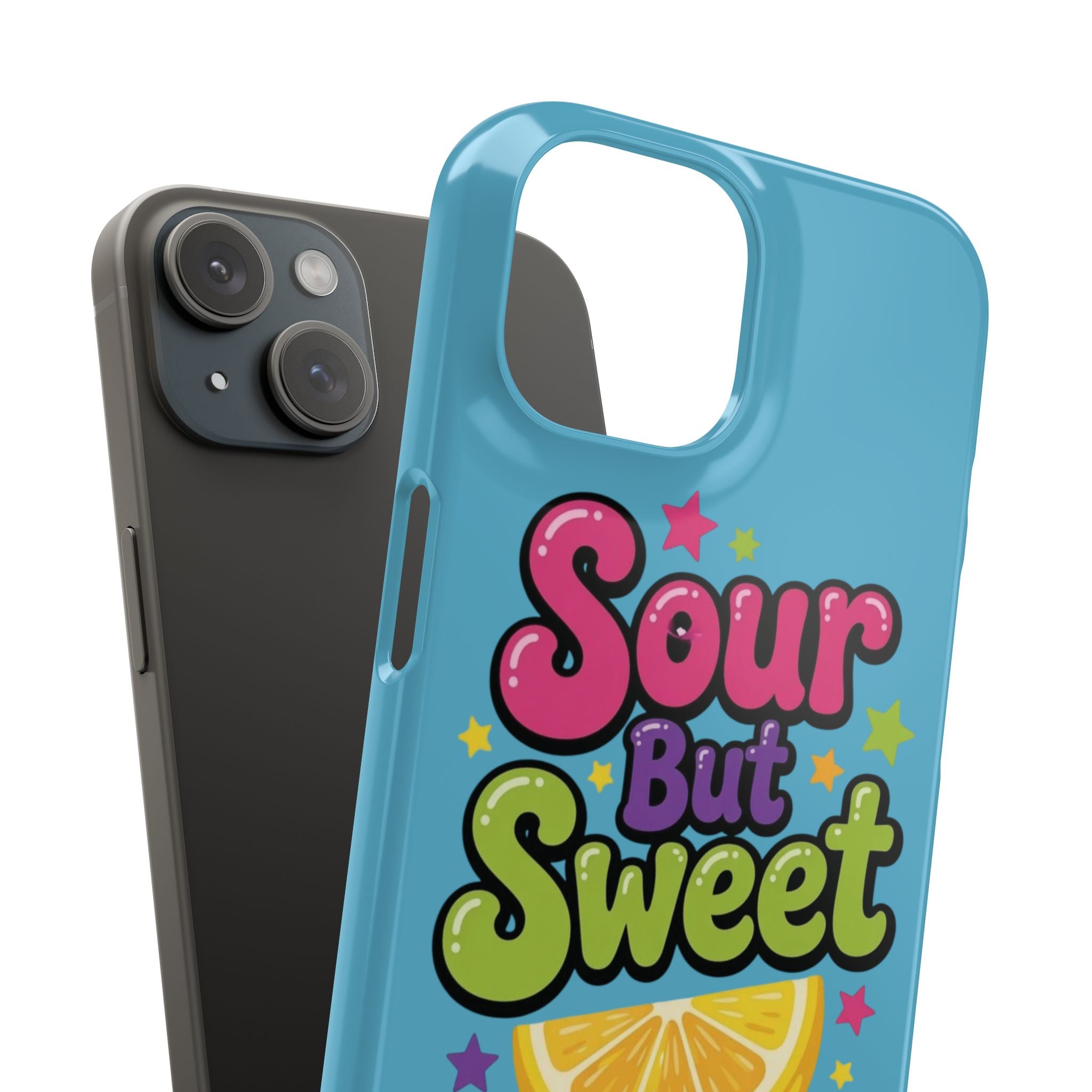 iPhone Case — “Sour But Sweet” Bright Graphic Snap Case