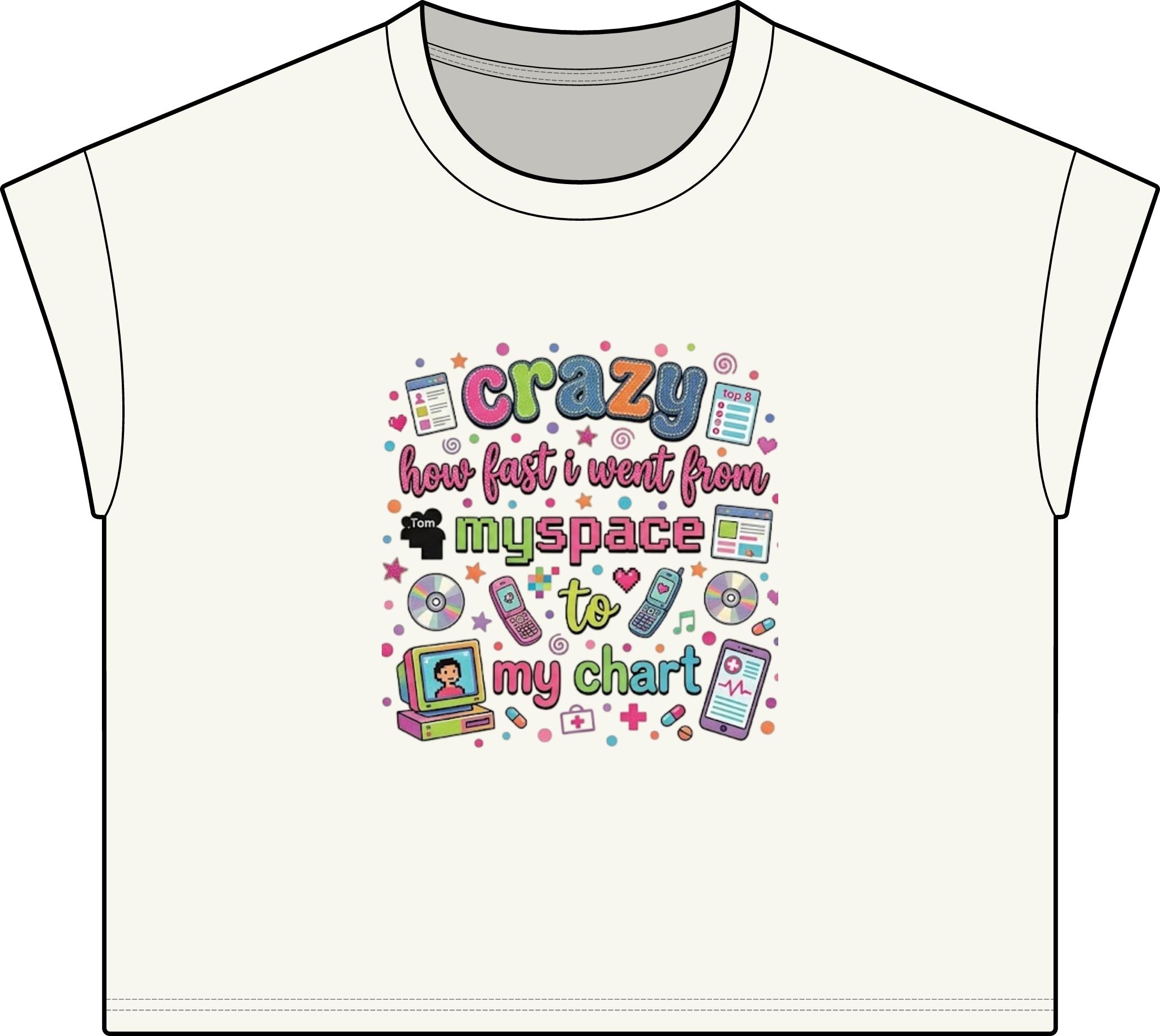 Funny Women's Relaxed Vintage Wash Tee — Retro Humor Graphic Tee