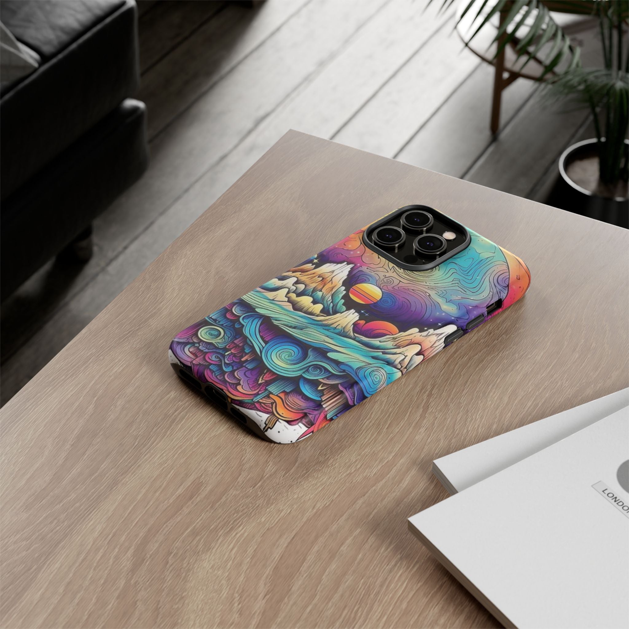 Psychedelic Mountain Sunset Tough Case