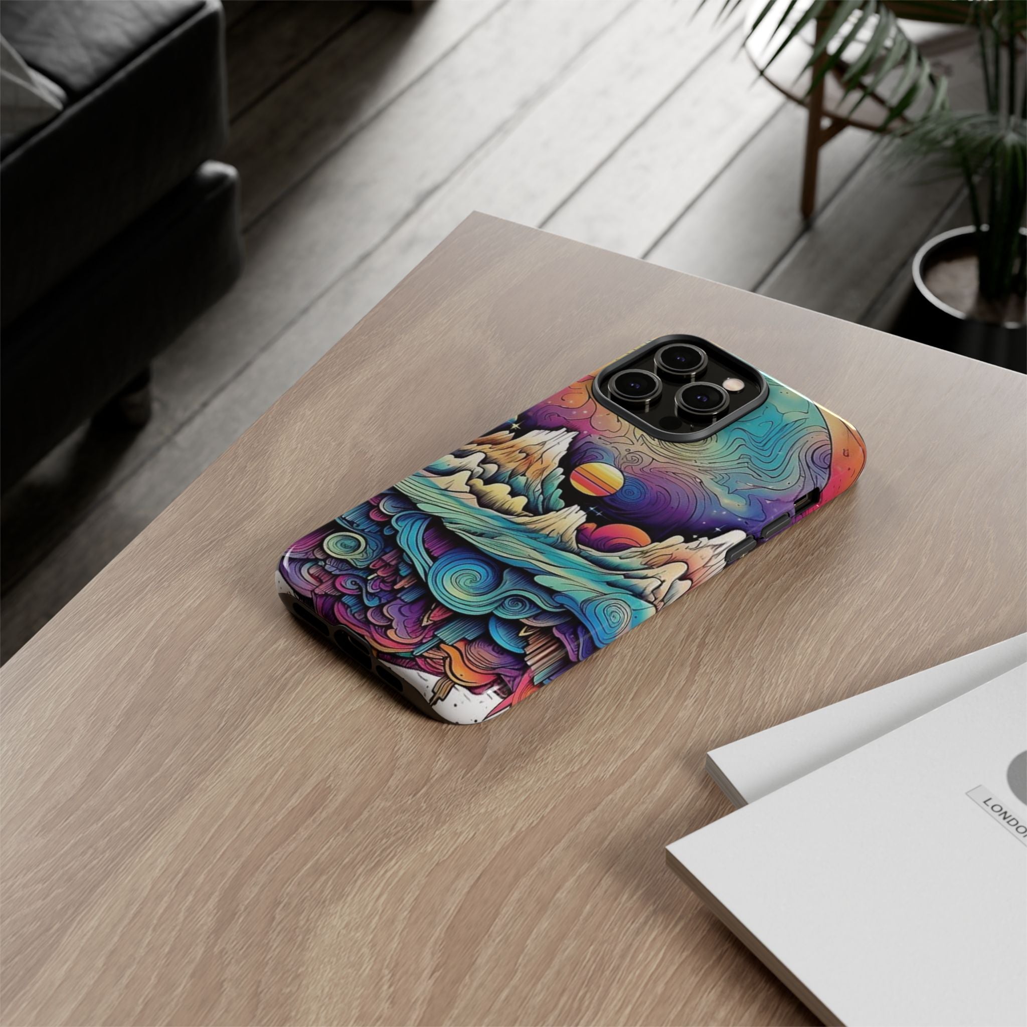 Psychedelic Mountain Sunset Tough Case