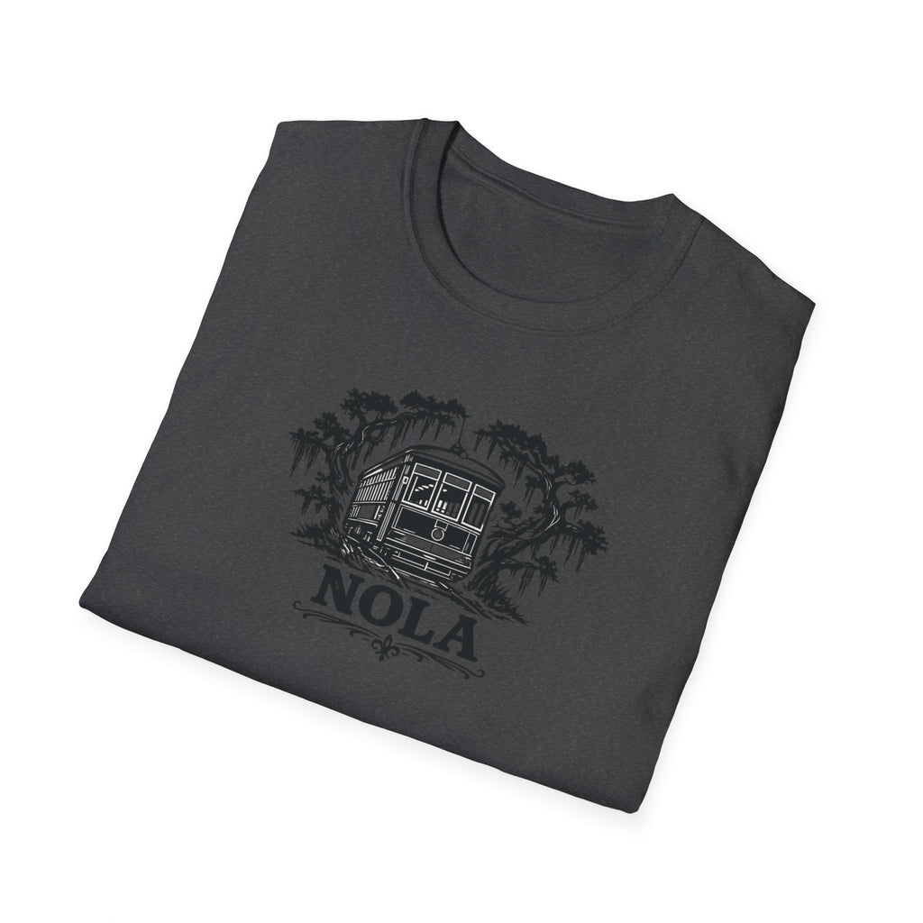 NOLA Streetcar T-Shirt — New Orleans Vintage Swamp Vibe