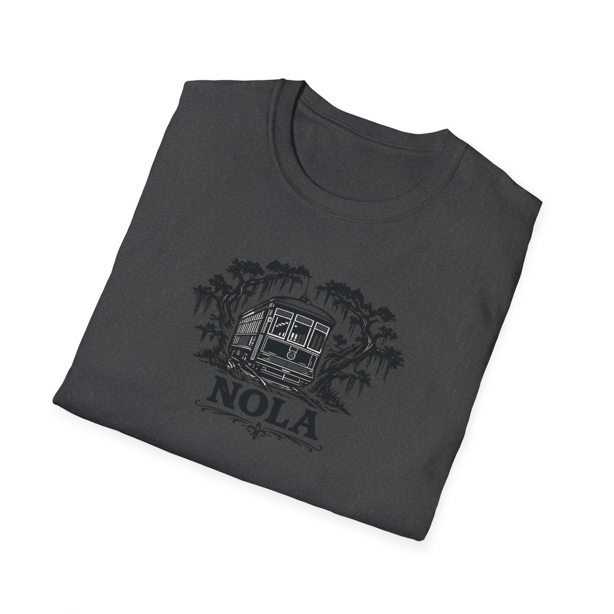 NOLA Streetcar T-Shirt — New Orleans Vintage Swamp Vibe