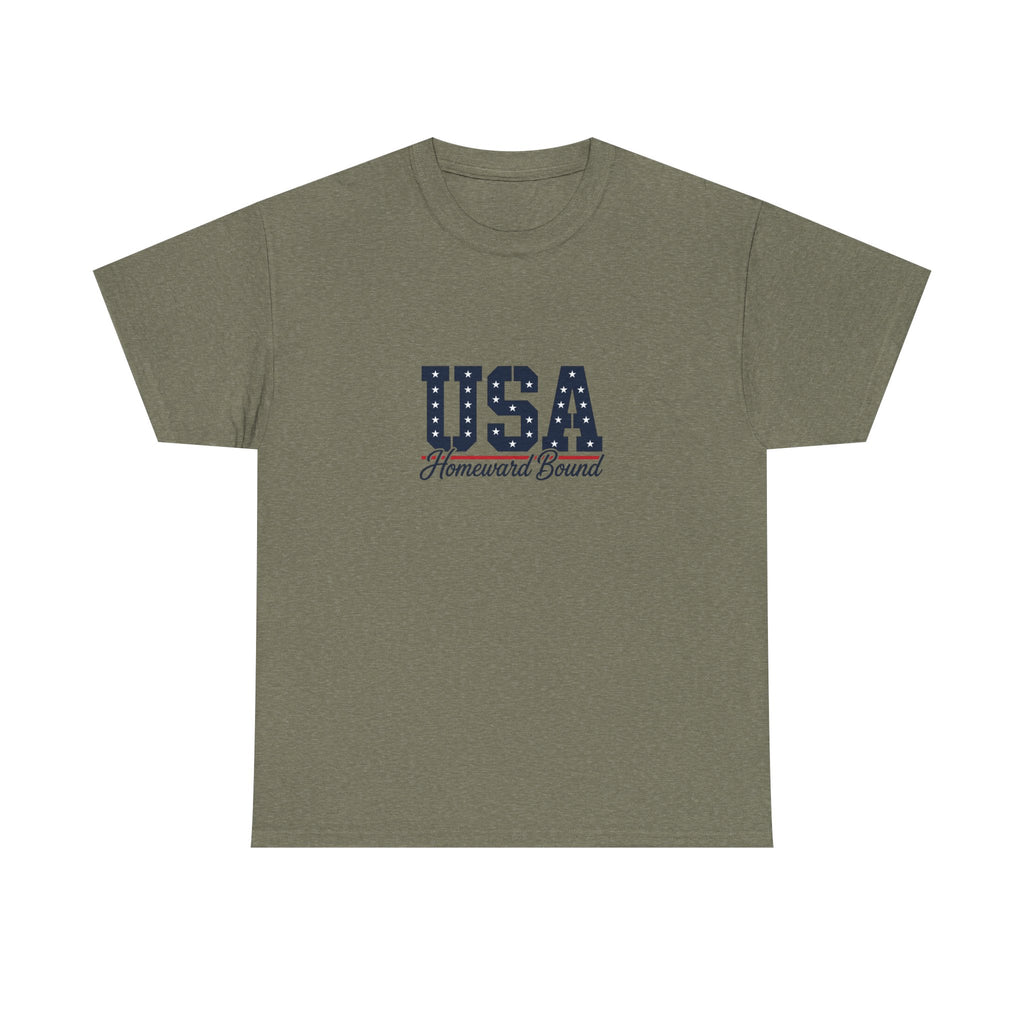 USA Homeward Bound T-Shirt — Patriotic Tee for 4th of July