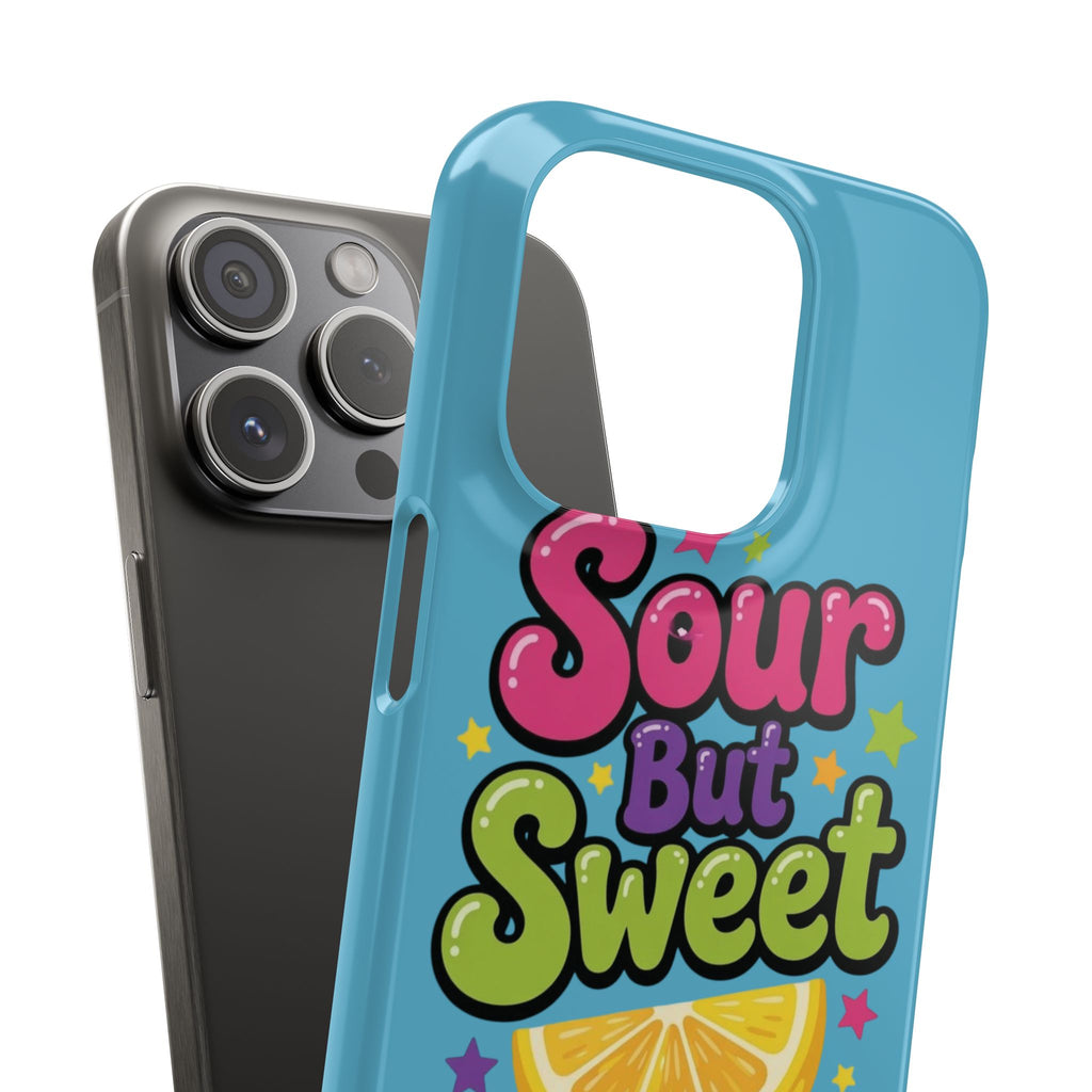 iPhone Case — “Sour But Sweet” Bright Graphic Snap Case