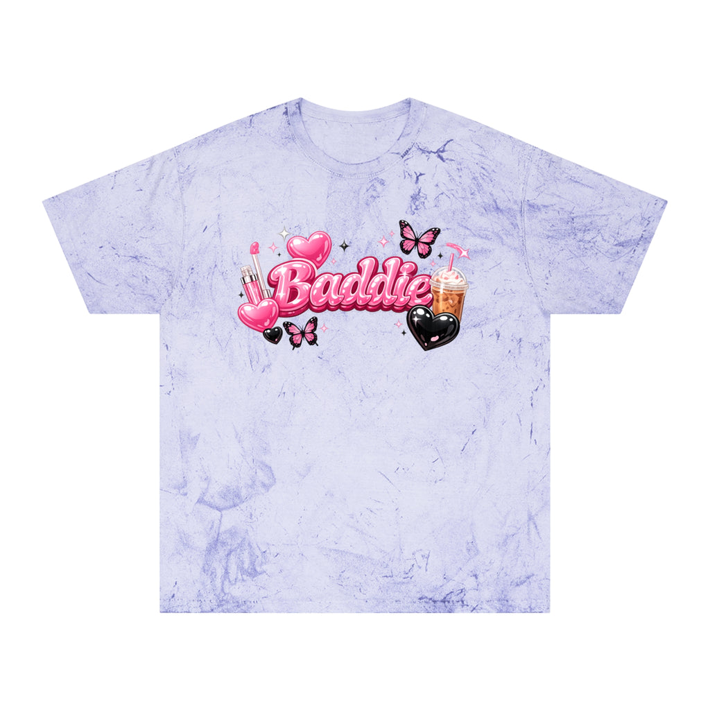 Baddie Pink Heart Graphic T-Shirt — Girly Butterfly Aesthetic Tee