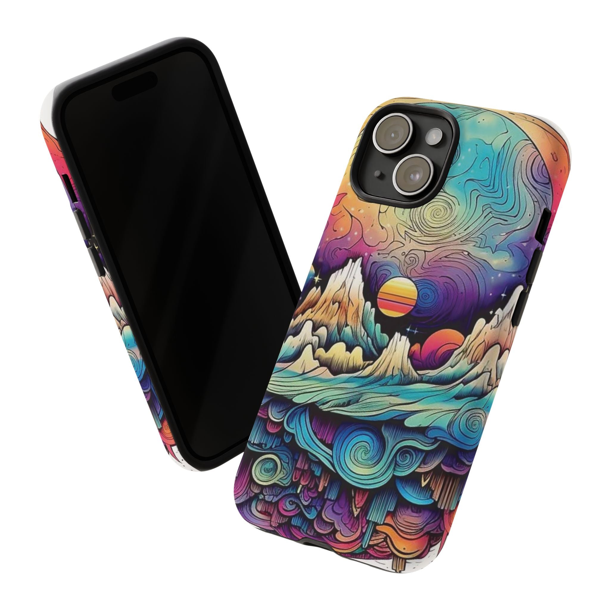 Psychedelic Mountain Sunset Tough Case