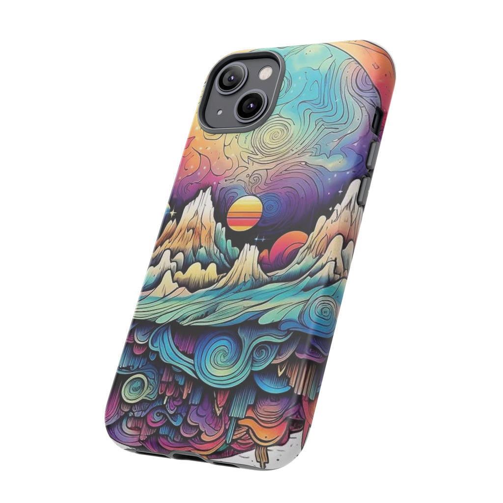 Psychedelic Mountain Sunset Tough Case