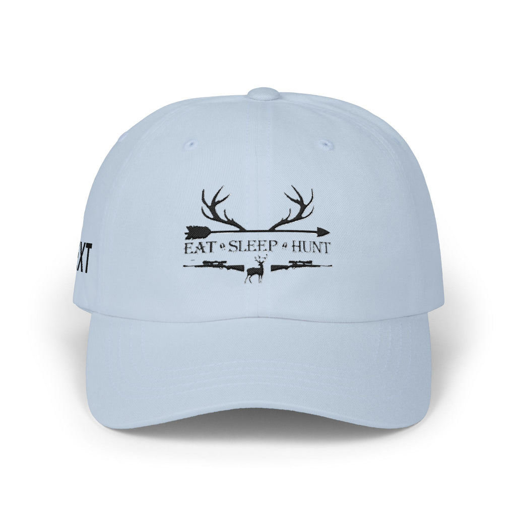 Men"s Cap — 'Eat • Sleep • Hunt' Antler Baseball Hat for Hunters