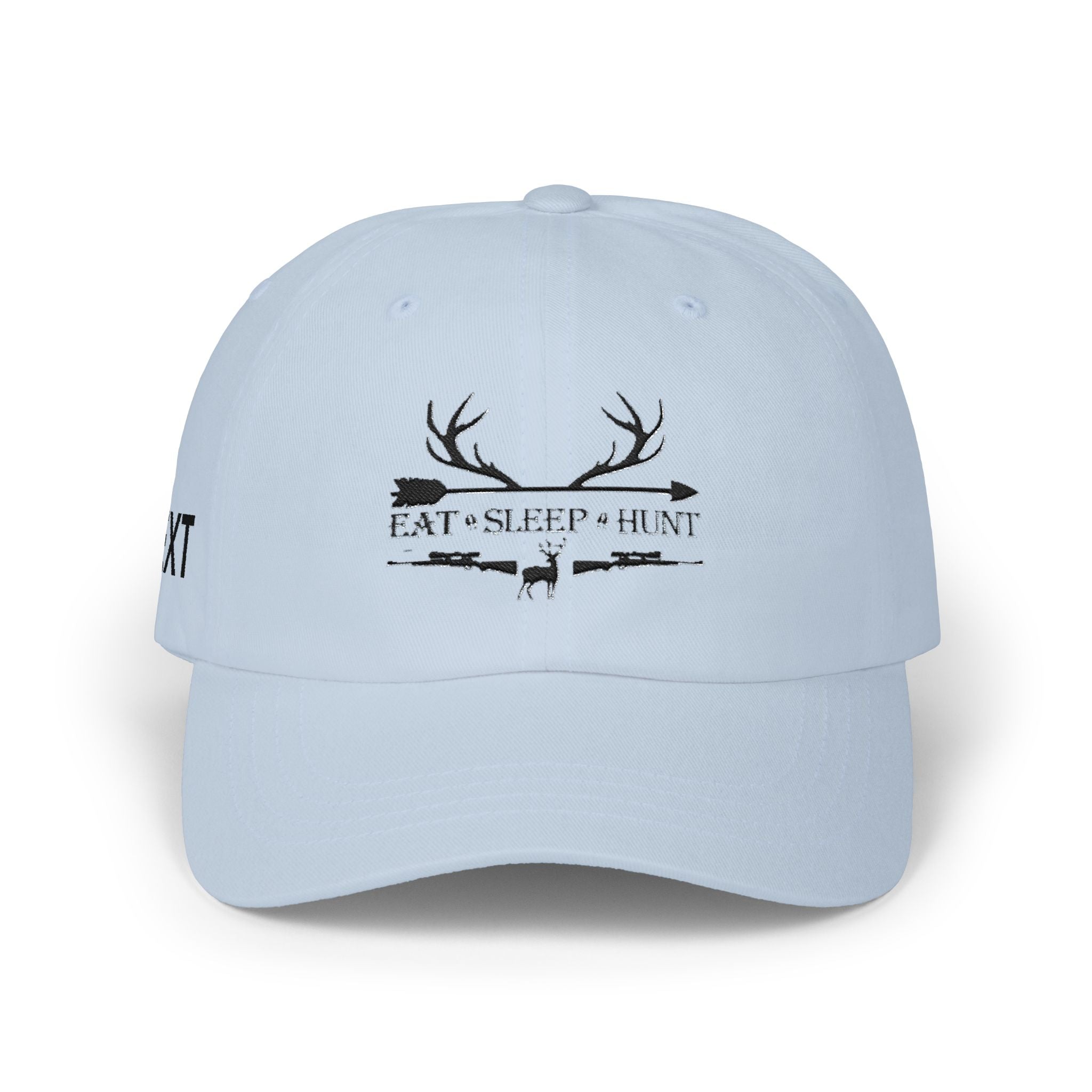 Men"s Cap — 'Eat • Sleep • Hunt' Antler Baseball Hat for Hunters
