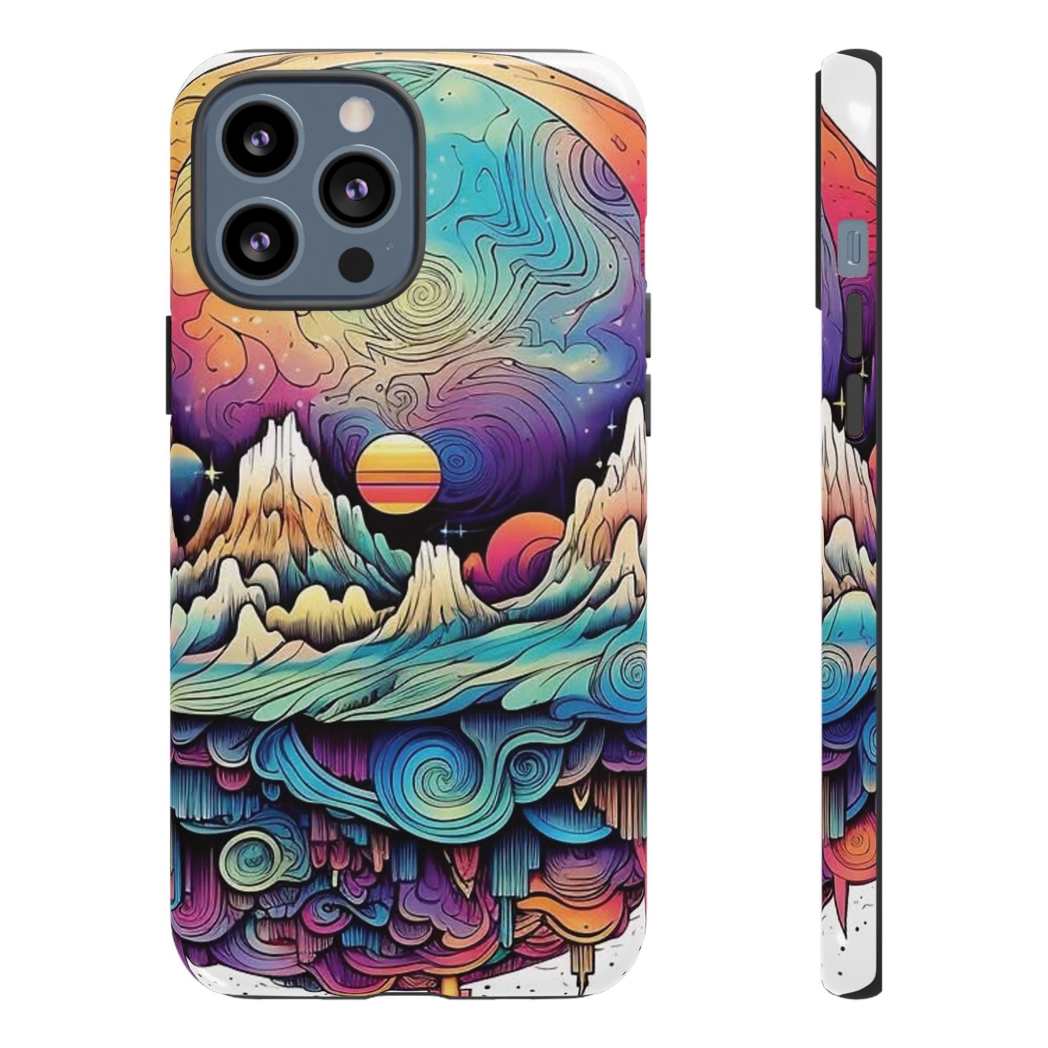 Psychedelic Mountain Sunset Tough Case