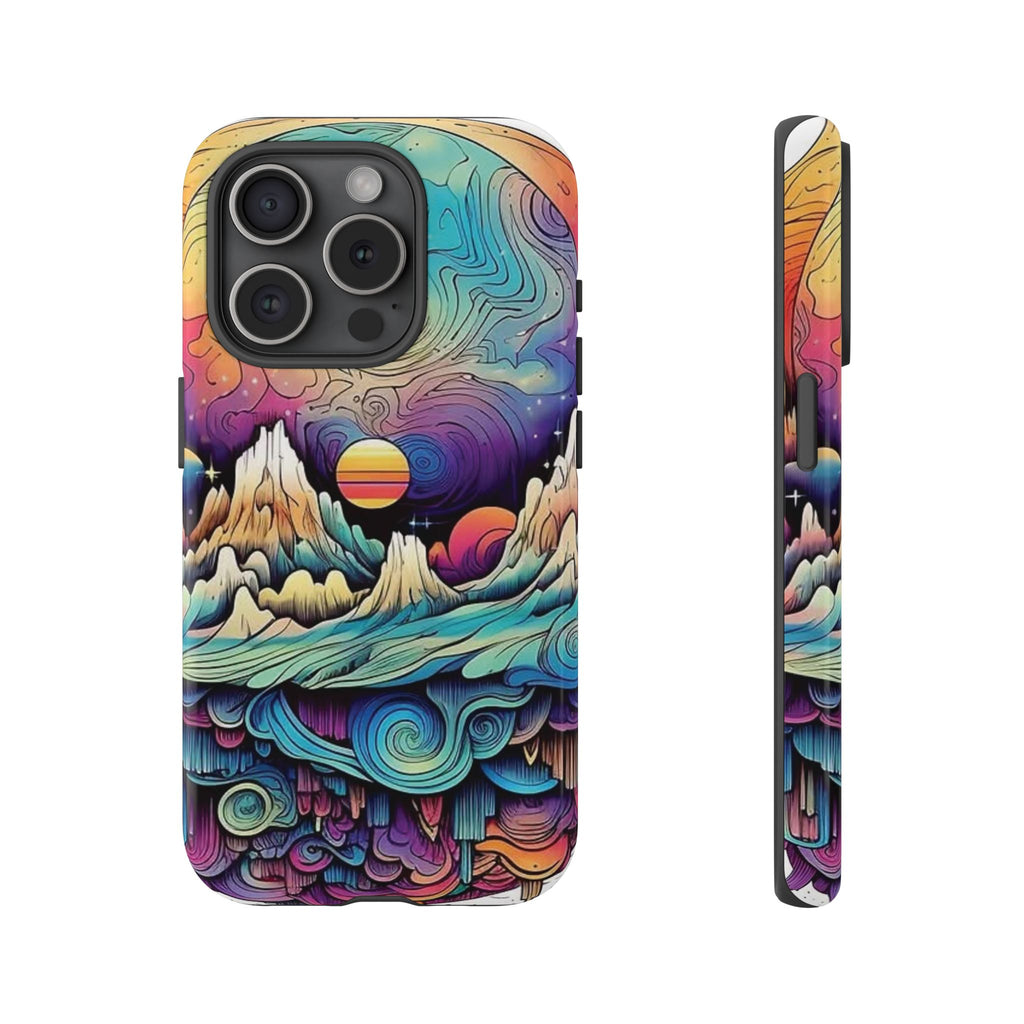 Psychedelic Mountain Sunset Tough Case