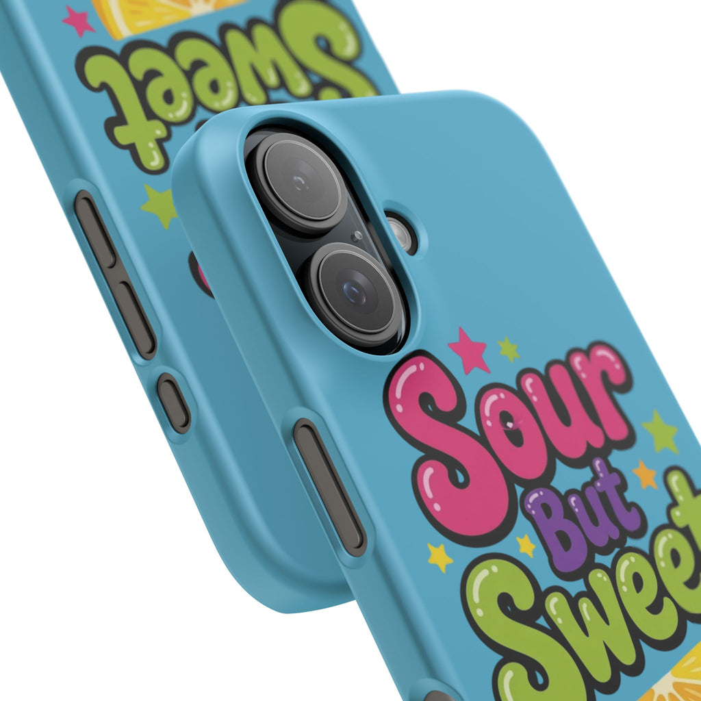 iPhone Case — “Sour But Sweet” Bright Graphic Snap Case