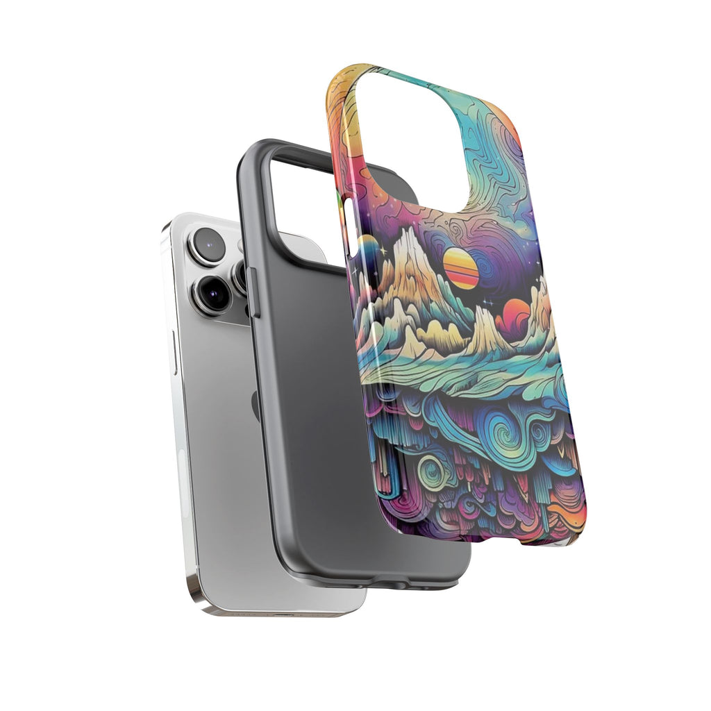 Psychedelic Mountain Sunset Tough Case