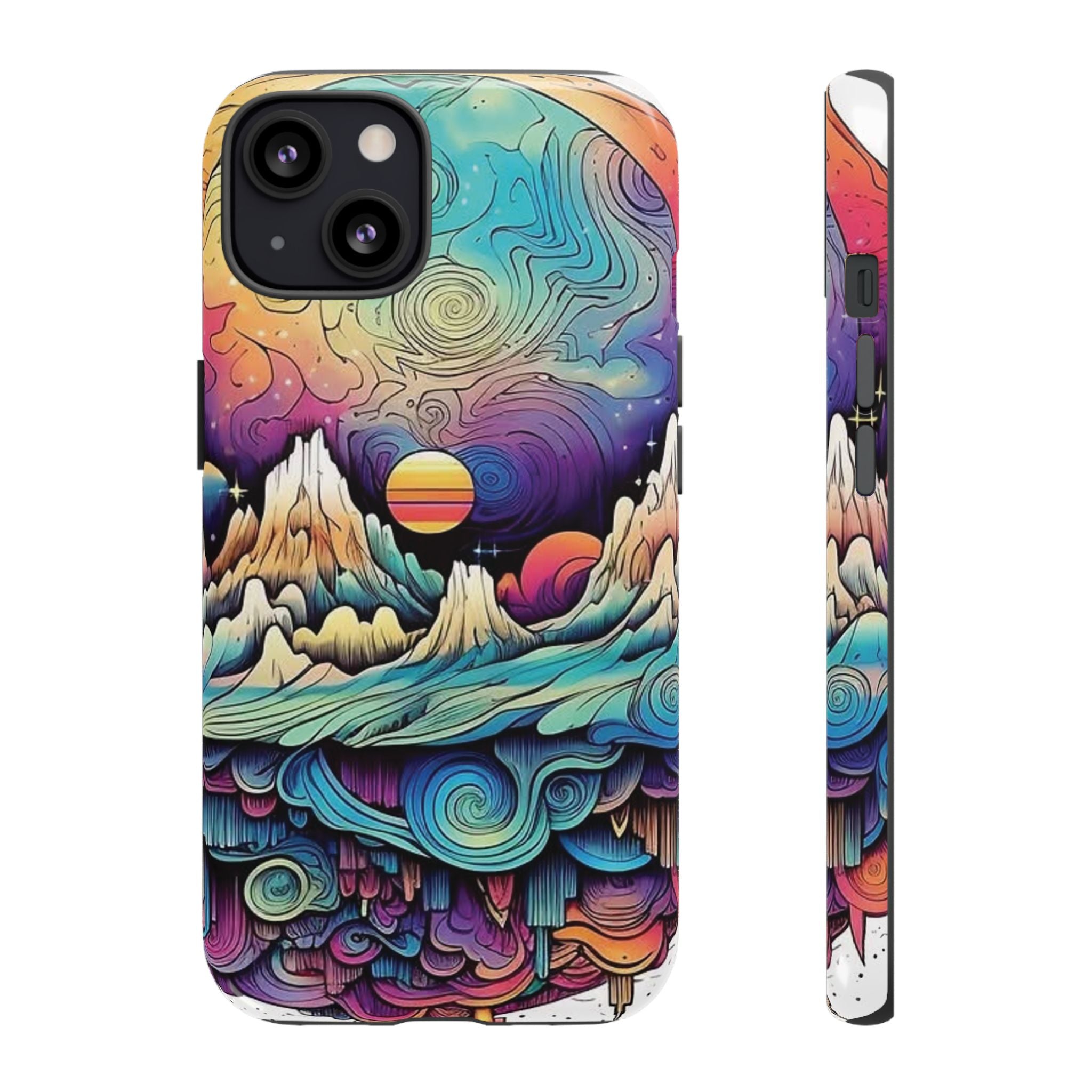 Psychedelic Mountain Sunset Tough Case