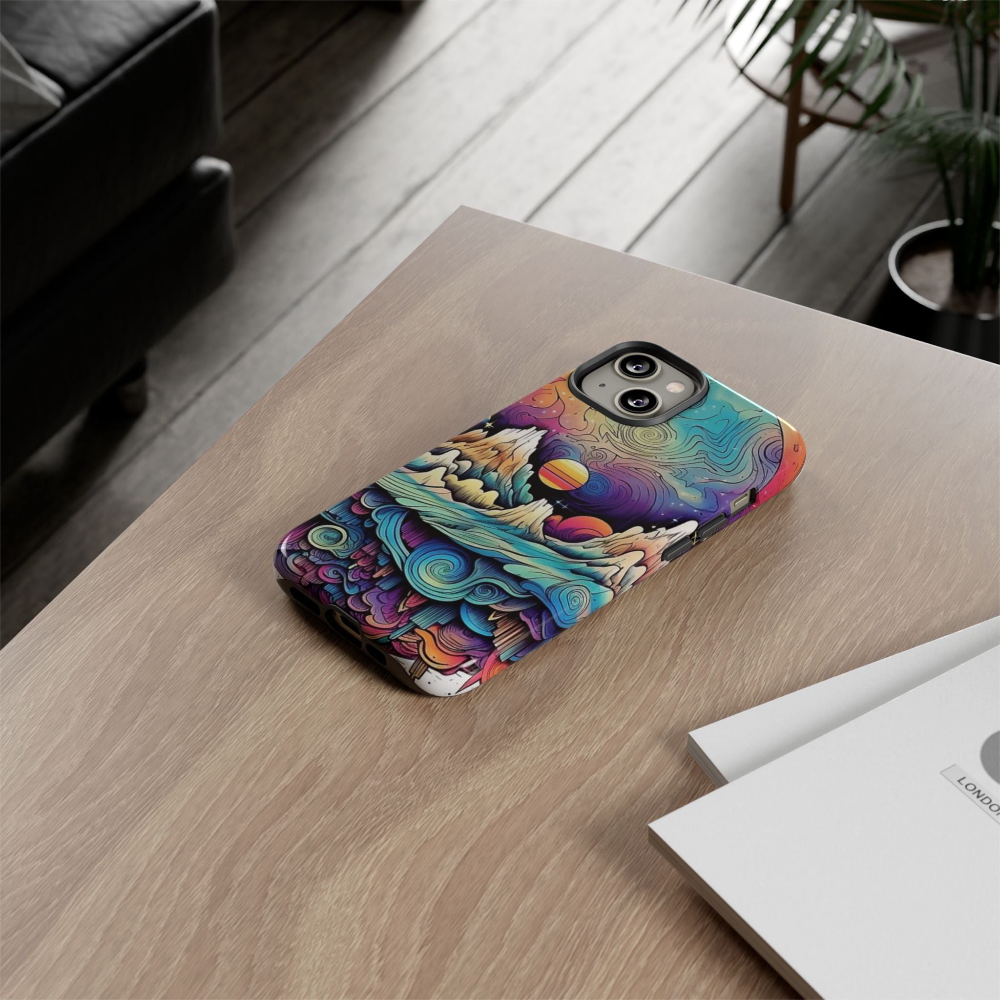 Psychedelic Mountain Sunset Tough Case