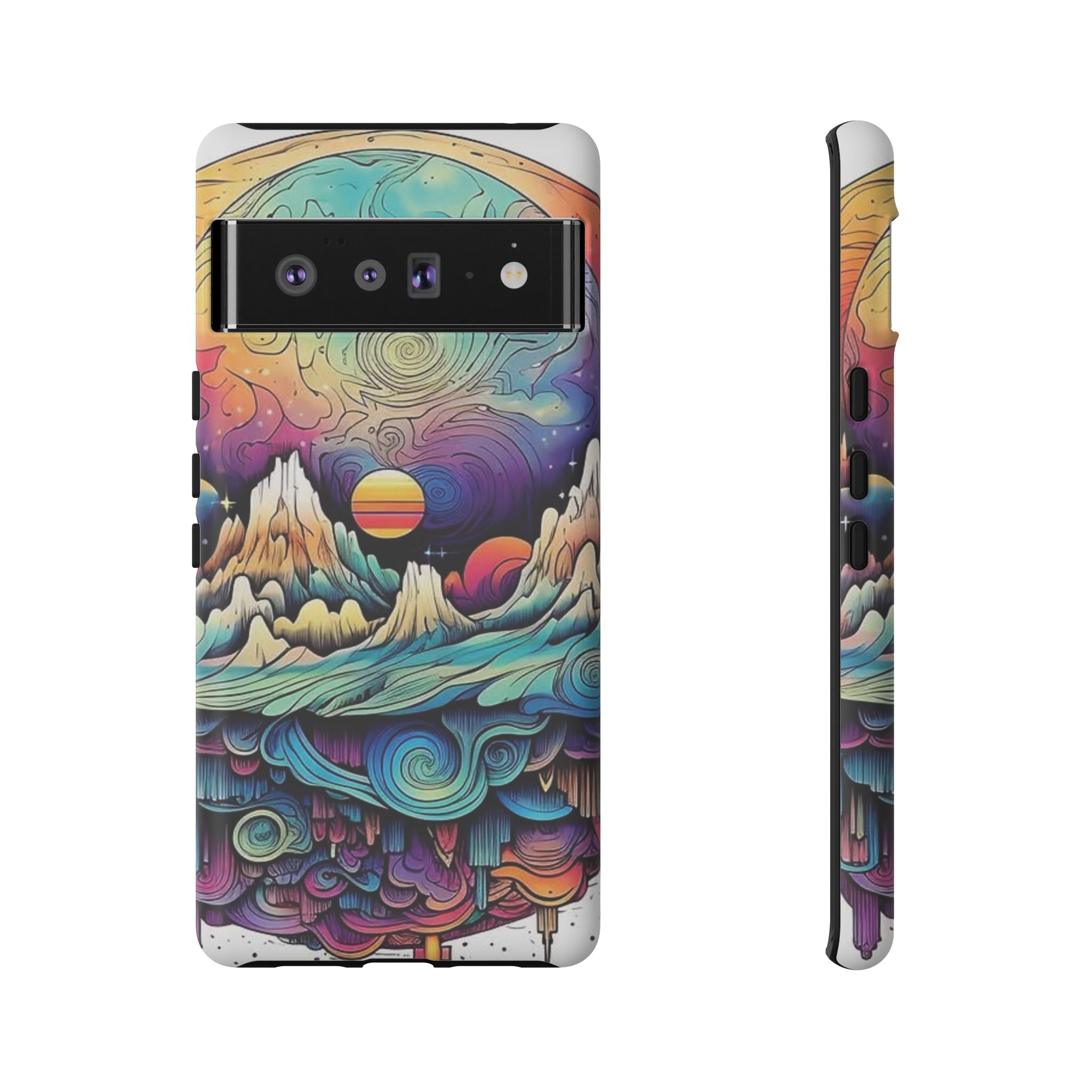Psychedelic Mountain Sunset Tough Case